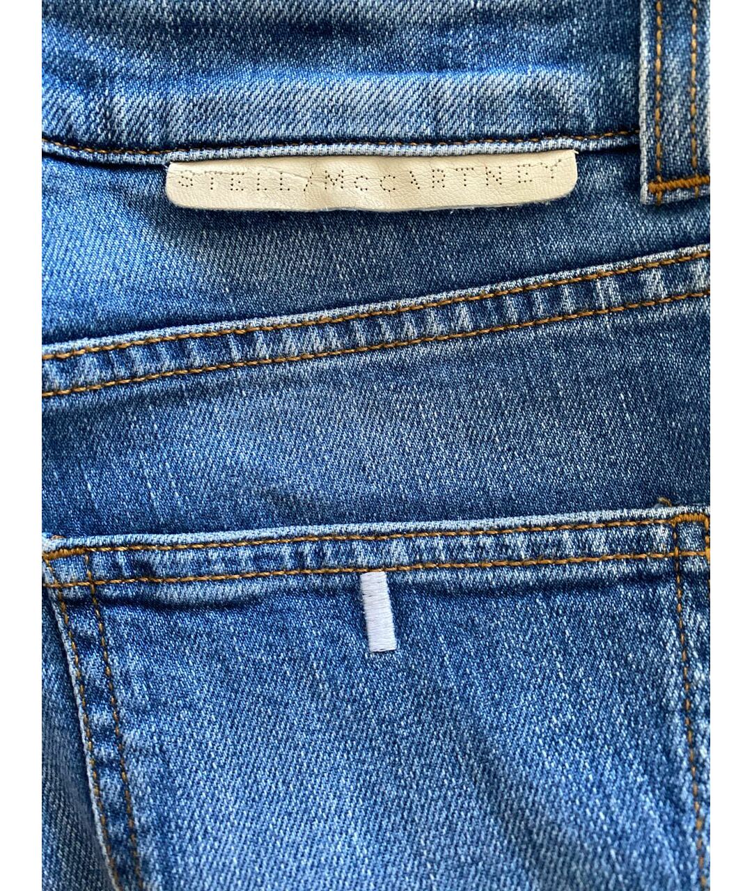 STELLA MCCARTNEY Голубые хлопко-эластановые джинсы скинни, фото 6