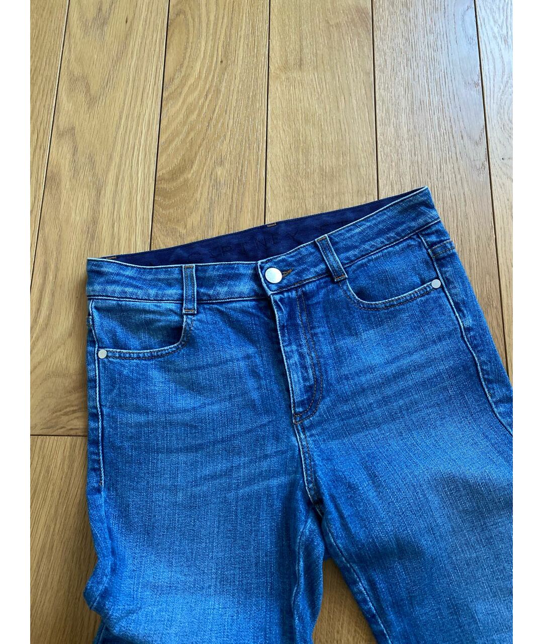STELLA MCCARTNEY Голубые хлопко-эластановые джинсы скинни, фото 3