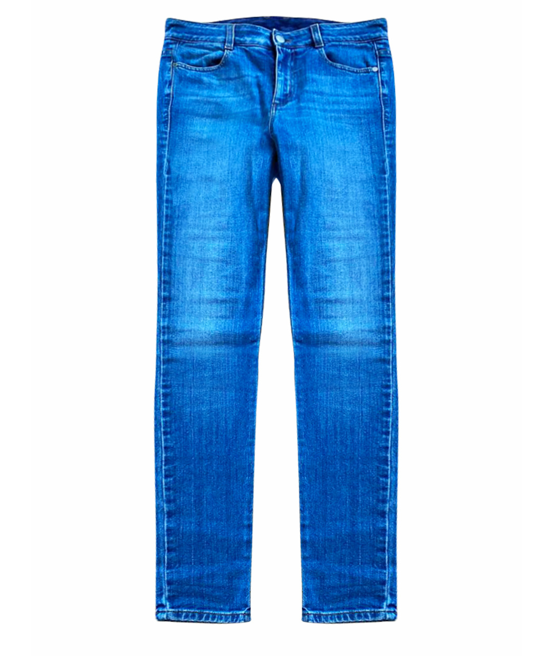 STELLA MCCARTNEY Голубые хлопко-эластановые джинсы скинни, фото 1