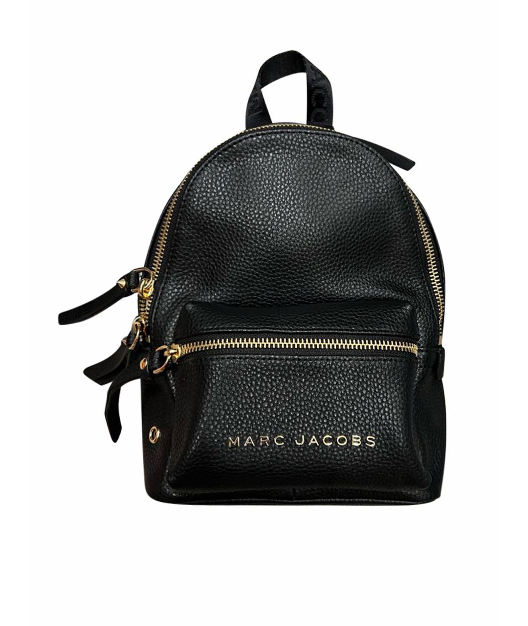 MARC JACOBS Черный кожаный рюкзак, фото 1