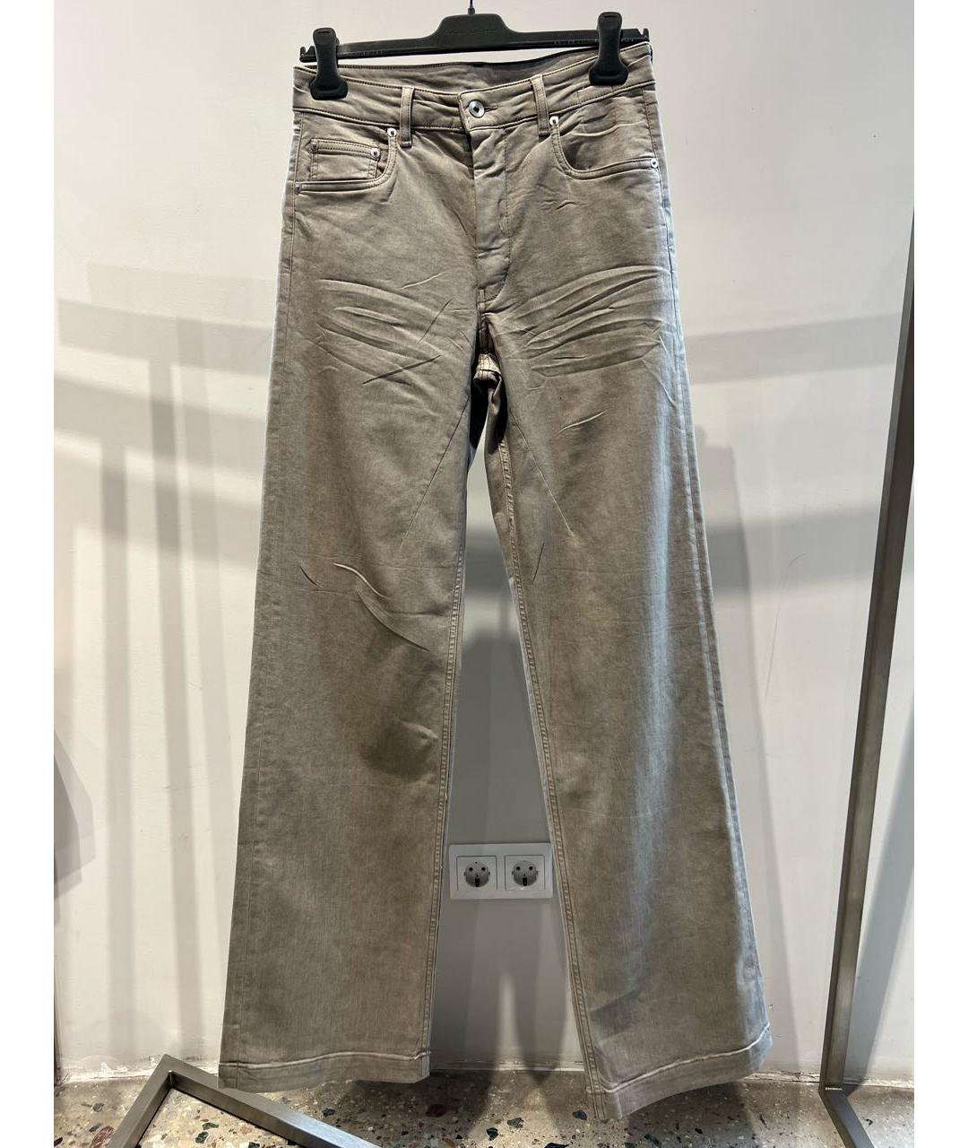 RICK OWENS DRKSHDW Хлопко-эластановые прямые джинсы, фото 3