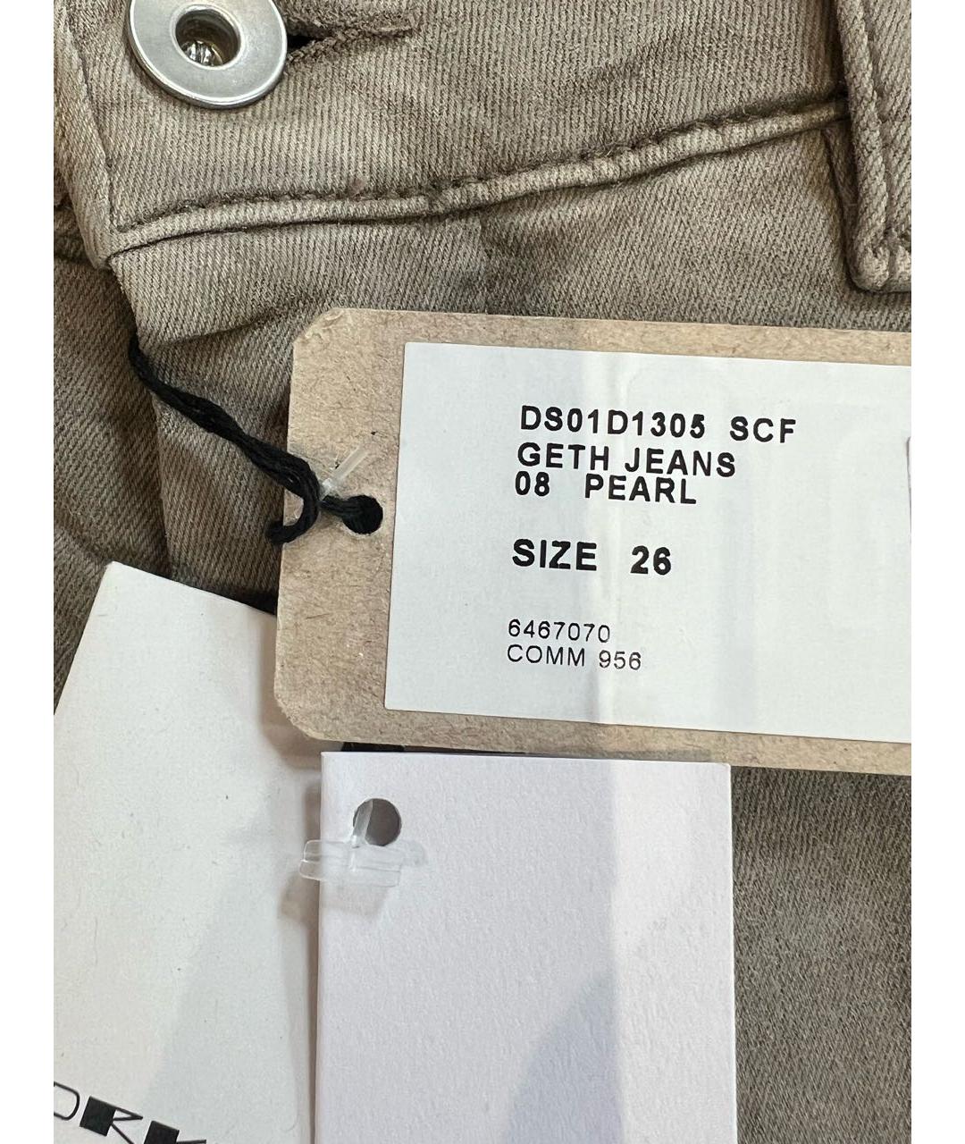 RICK OWENS DRKSHDW Хлопко-эластановые прямые джинсы, фото 6