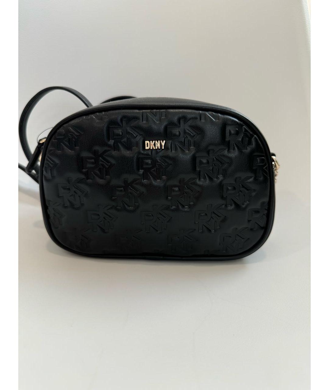 DKNY Черная сумка через плечо из искусственной кожи, фото 5
