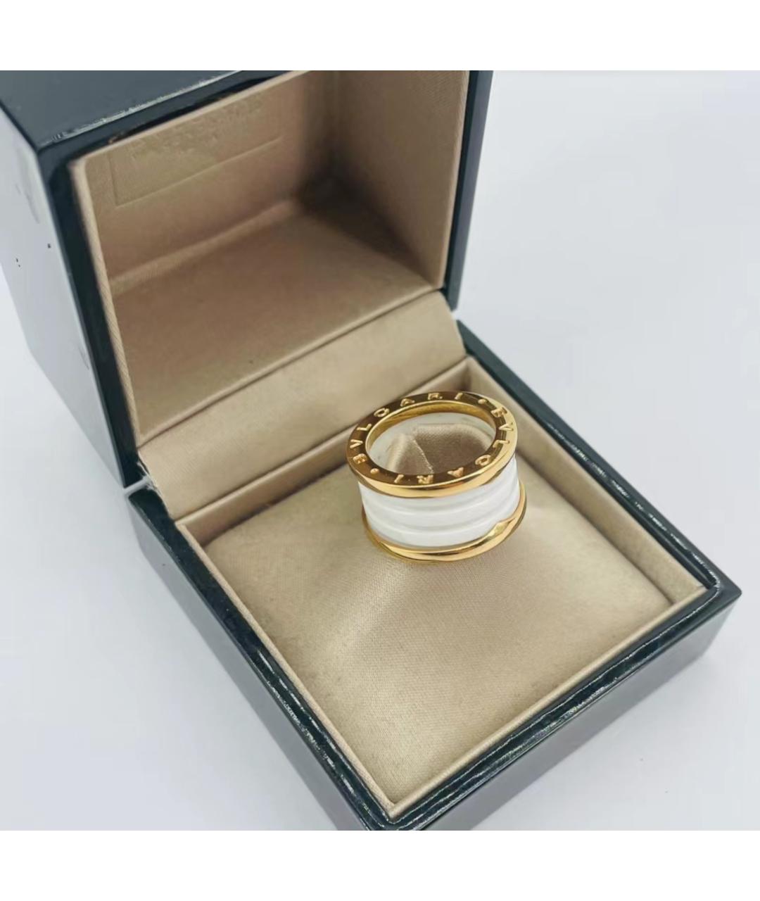 BVLGARI Белое кольцо из розового золота, фото 4
