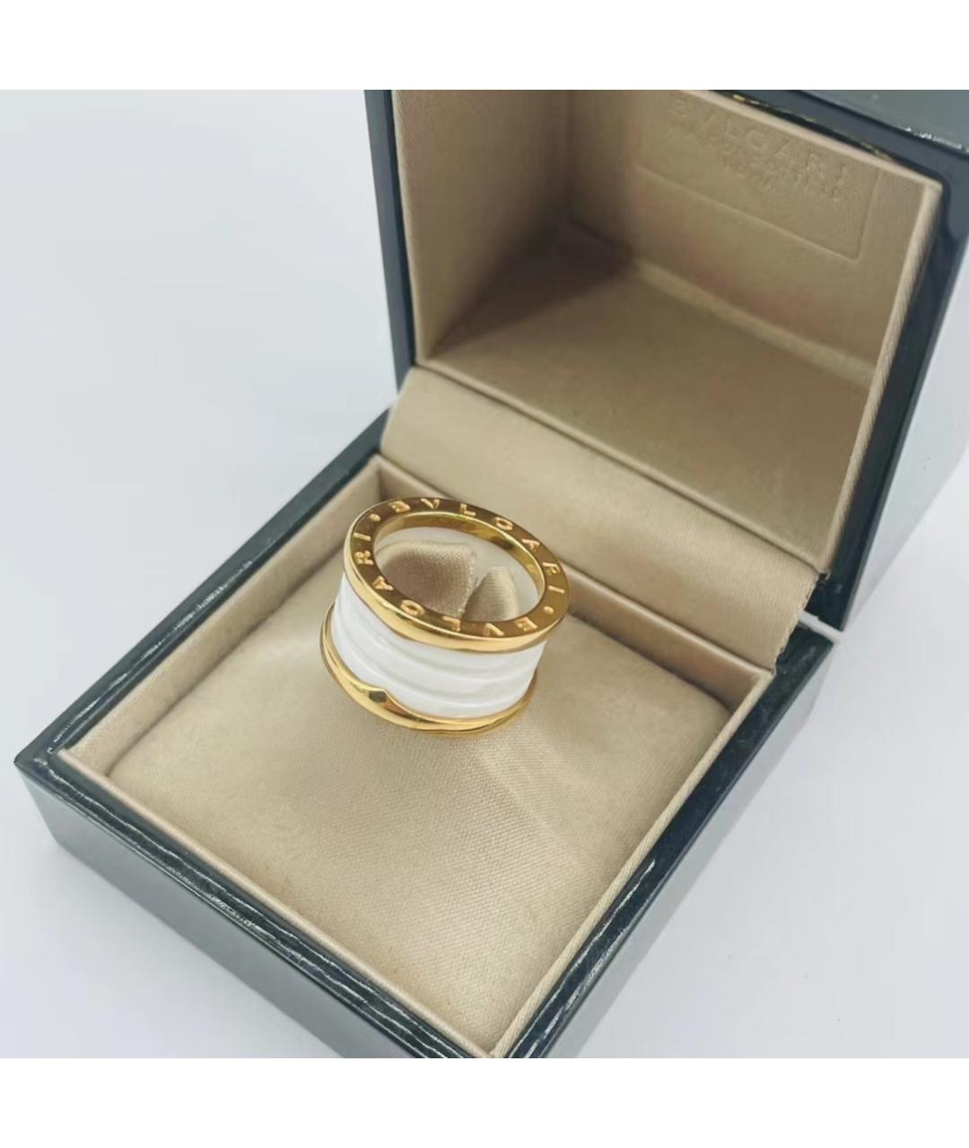 BVLGARI Белое кольцо из розового золота, фото 3