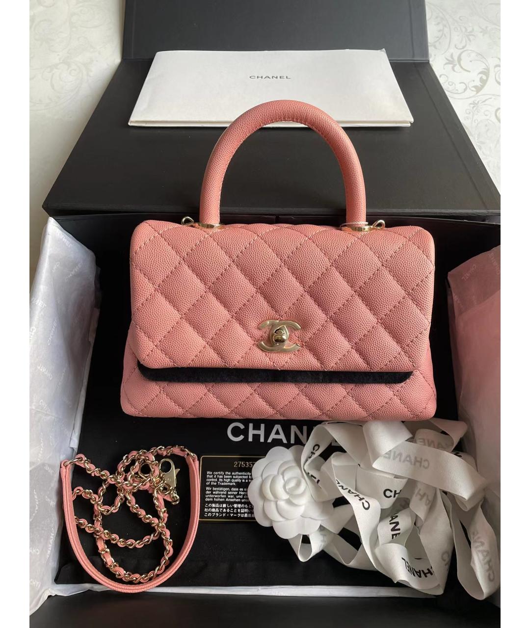 CHANEL PRE-OWNED Розовая сумка через плечо, фото 5