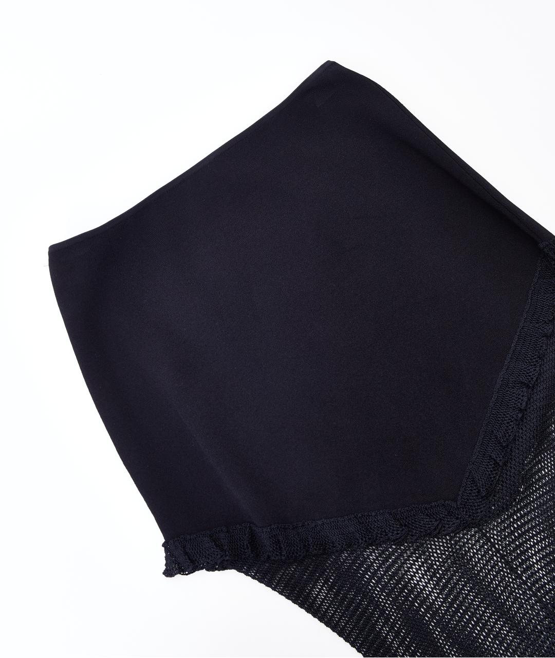 KHAITE Черная вискозная юбка макси, фото 3