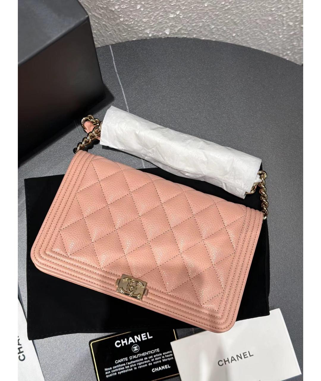 CHANEL PRE-OWNED Розовая сумка через плечо, фото 7
