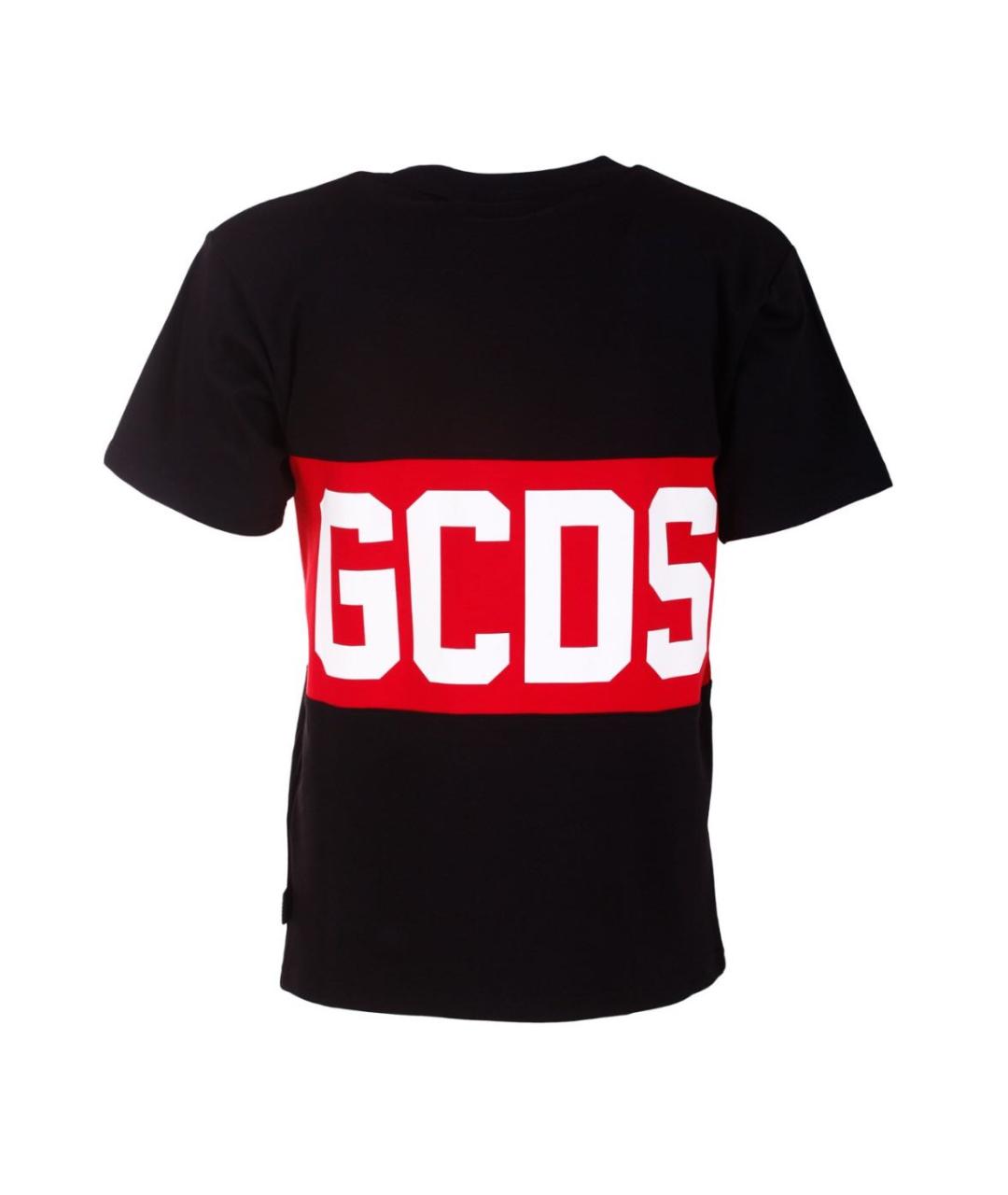 GCDS Черная хлопковая футболка, фото 2