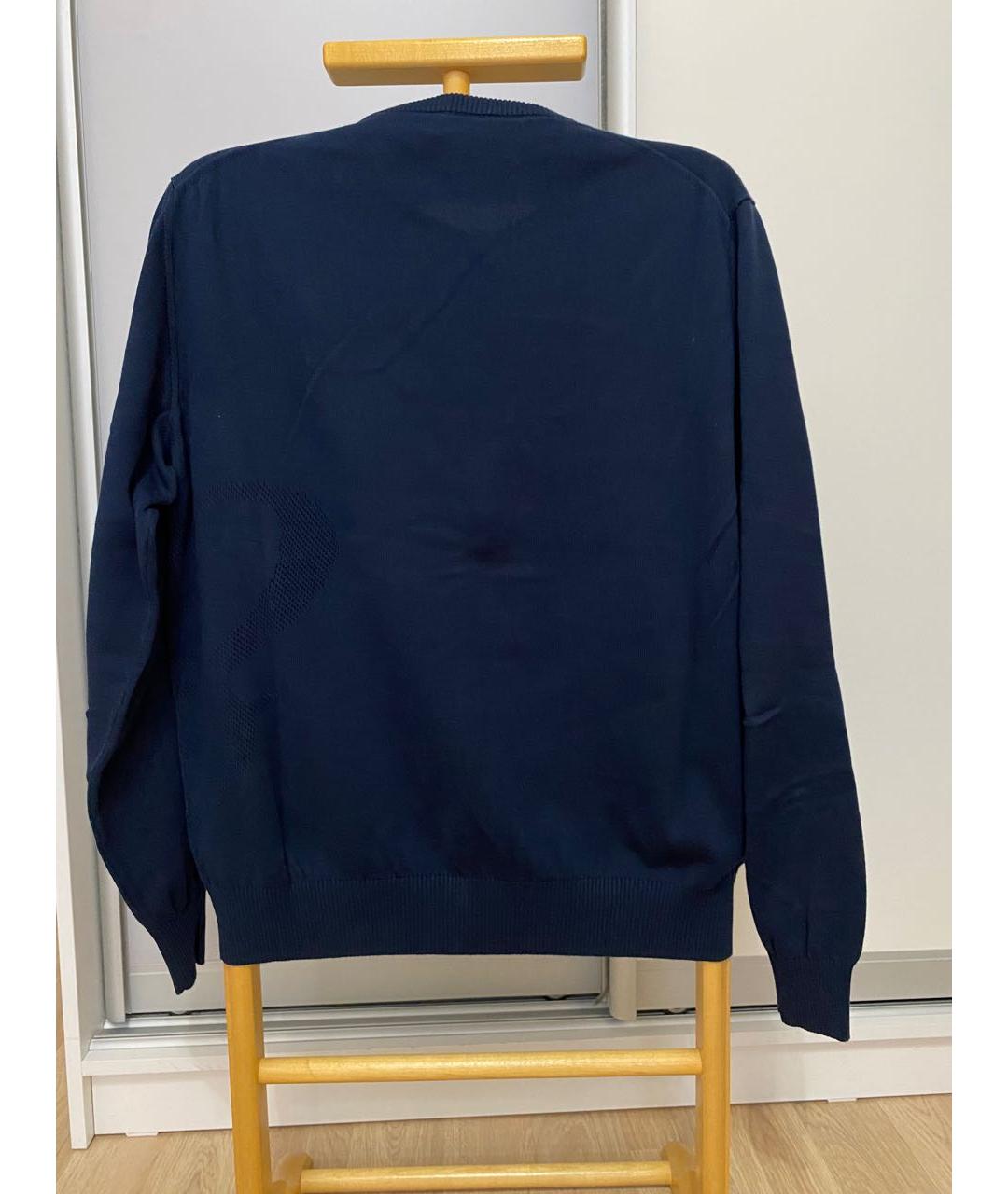 BRIONI Темно-синий хлопковый джемпер / свитер, фото 2