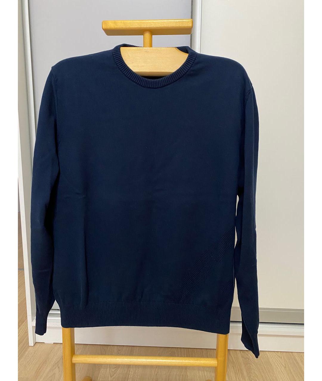 BRIONI Темно-синий хлопковый джемпер / свитер, фото 5
