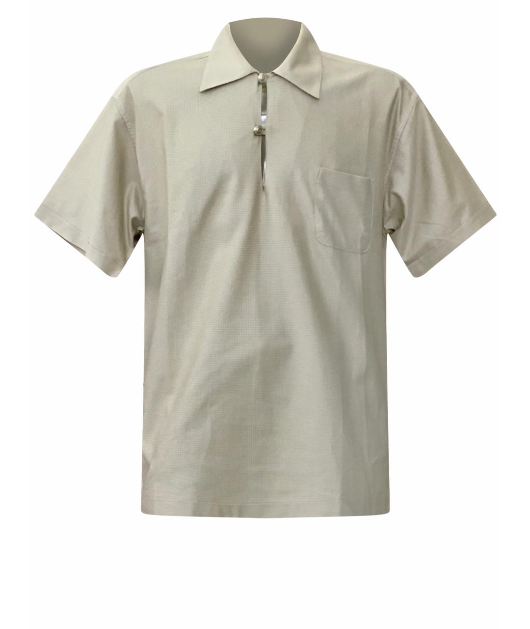 Messori Бежевая хлопковая кэжуал рубашка, фото 1
