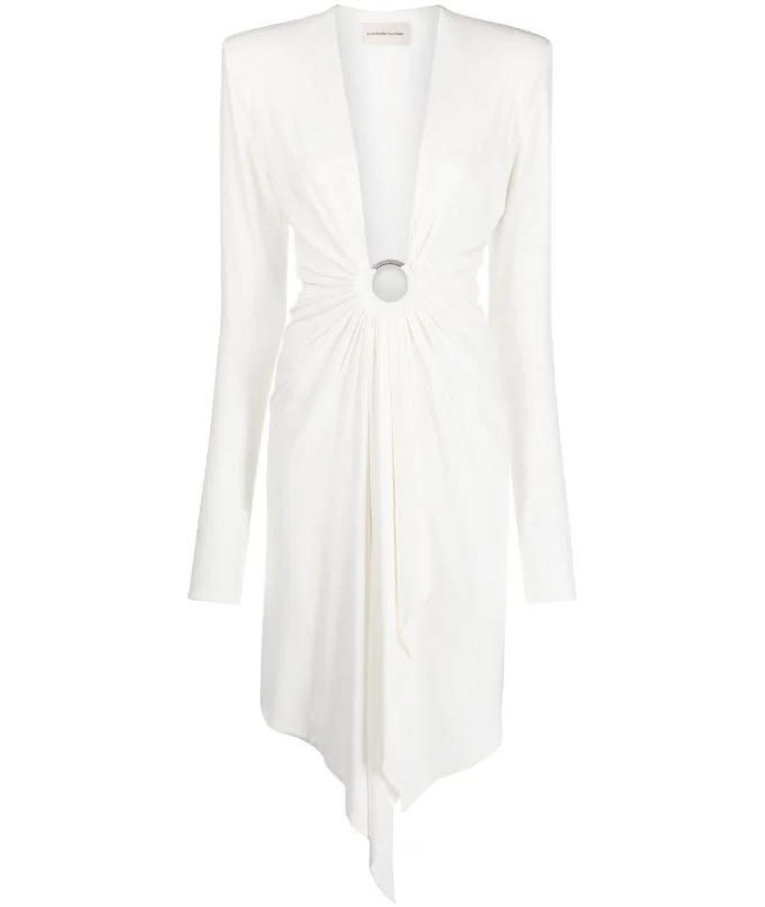 ALEXANDRE VAUTHIER Белое вискозное вечернее платье, фото 1