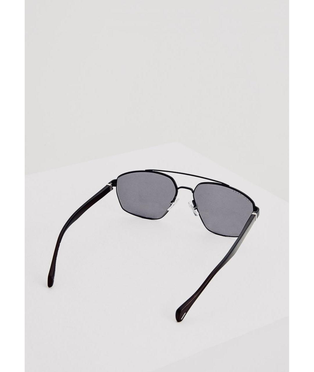 HUGO BOSS Серые металлические солнцезащитные очки, фото 2