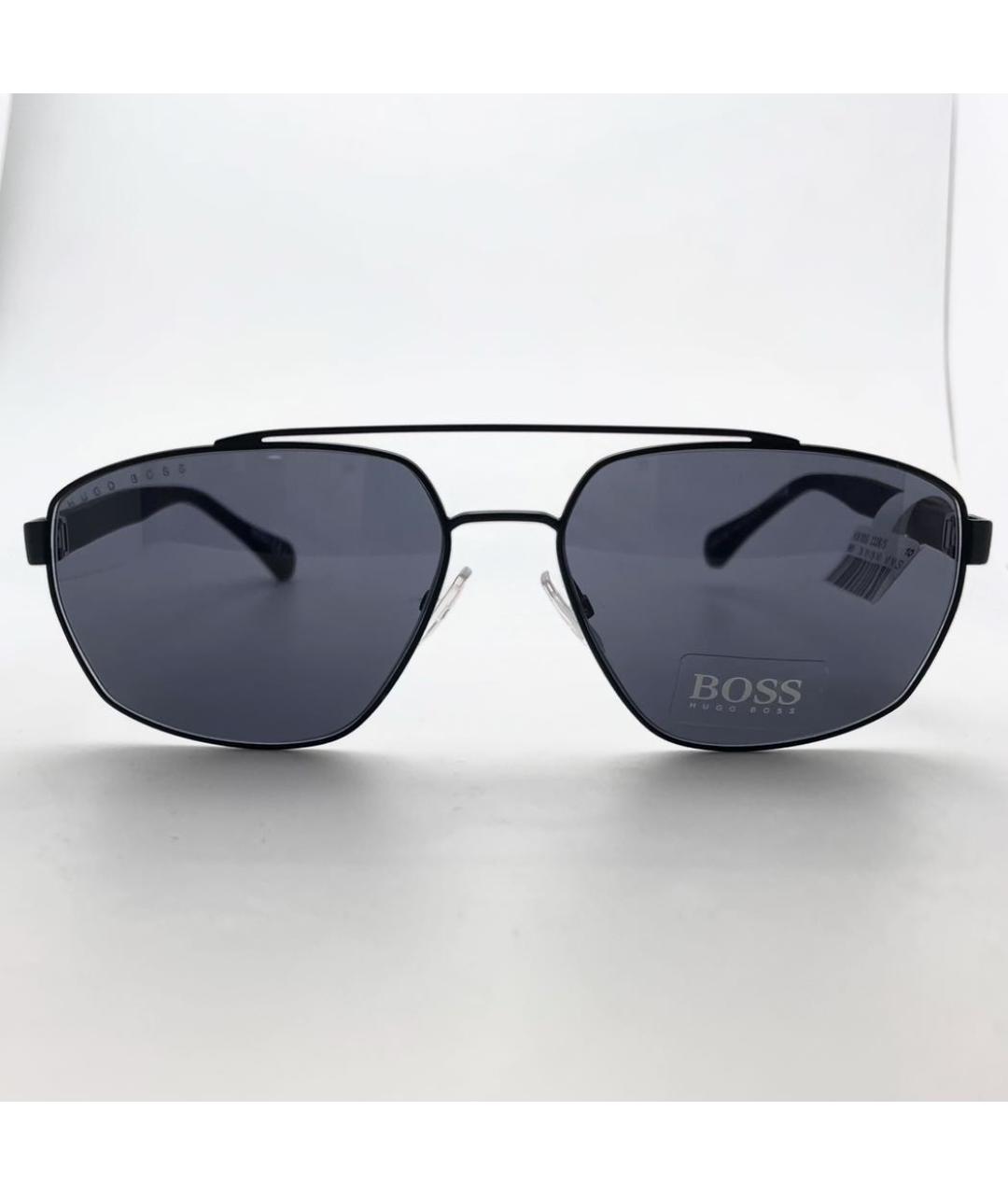 HUGO BOSS Серые металлические солнцезащитные очки, фото 3