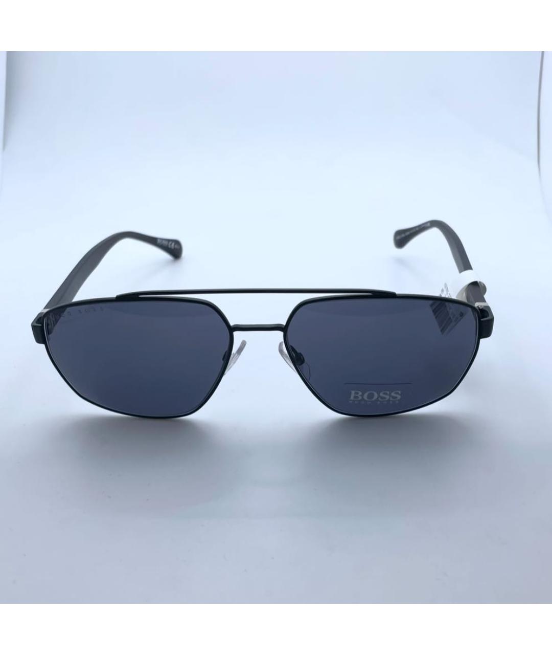 HUGO BOSS Серые металлические солнцезащитные очки, фото 4