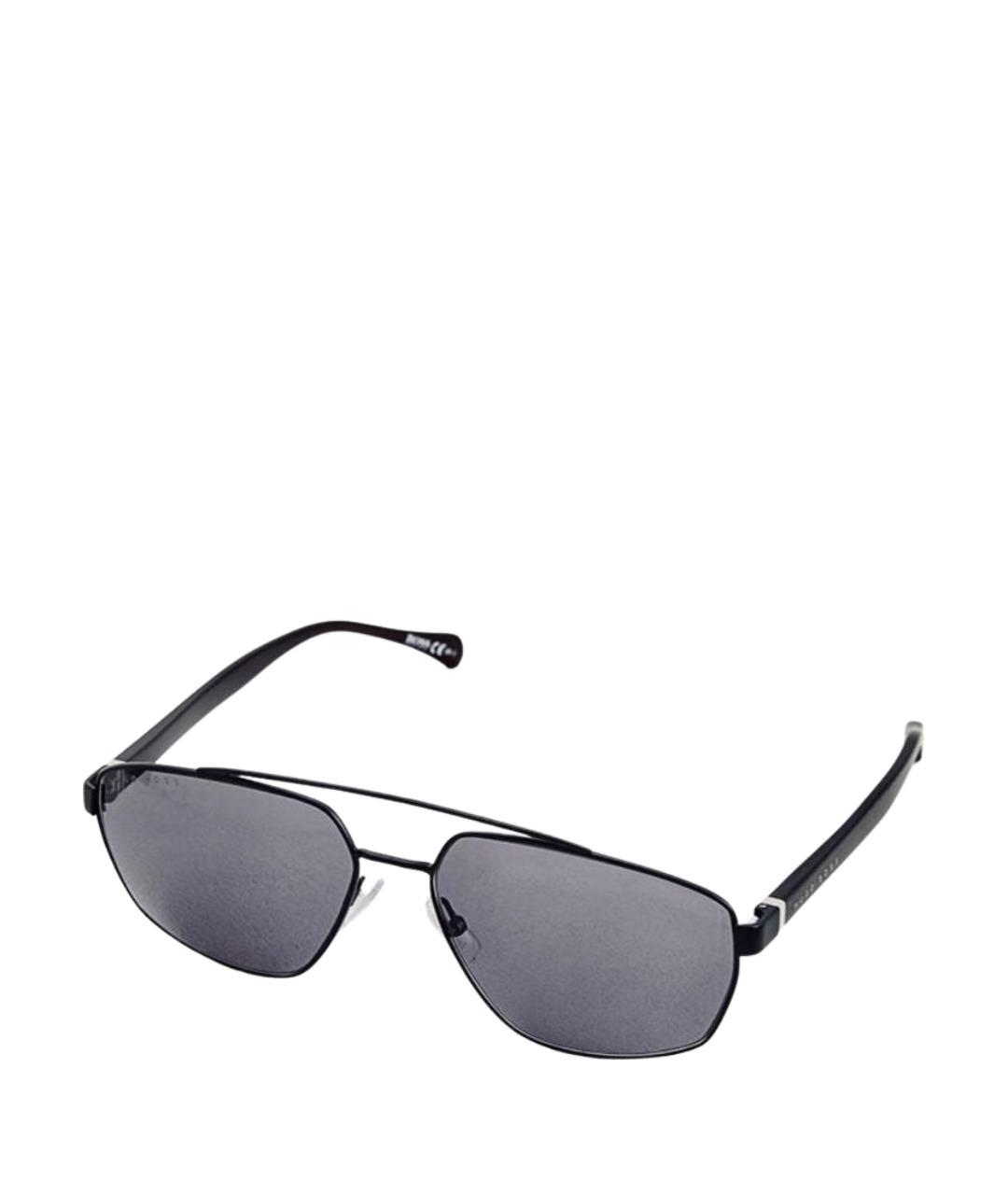 HUGO BOSS Серые металлические солнцезащитные очки, фото 1