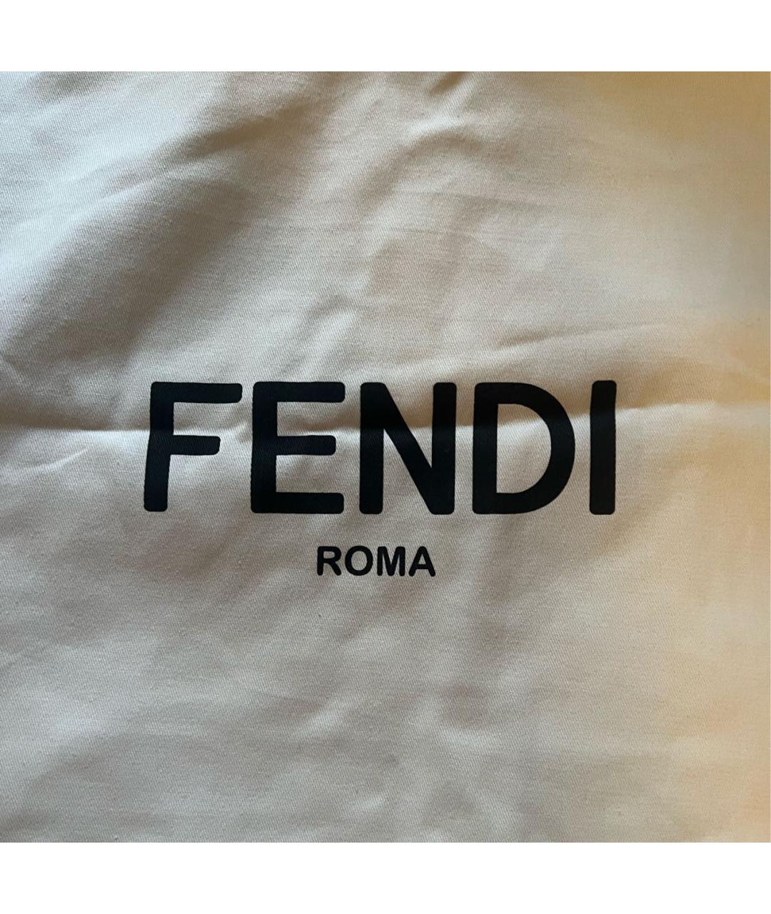 FENDI Белые хлопковые шорты, фото 5