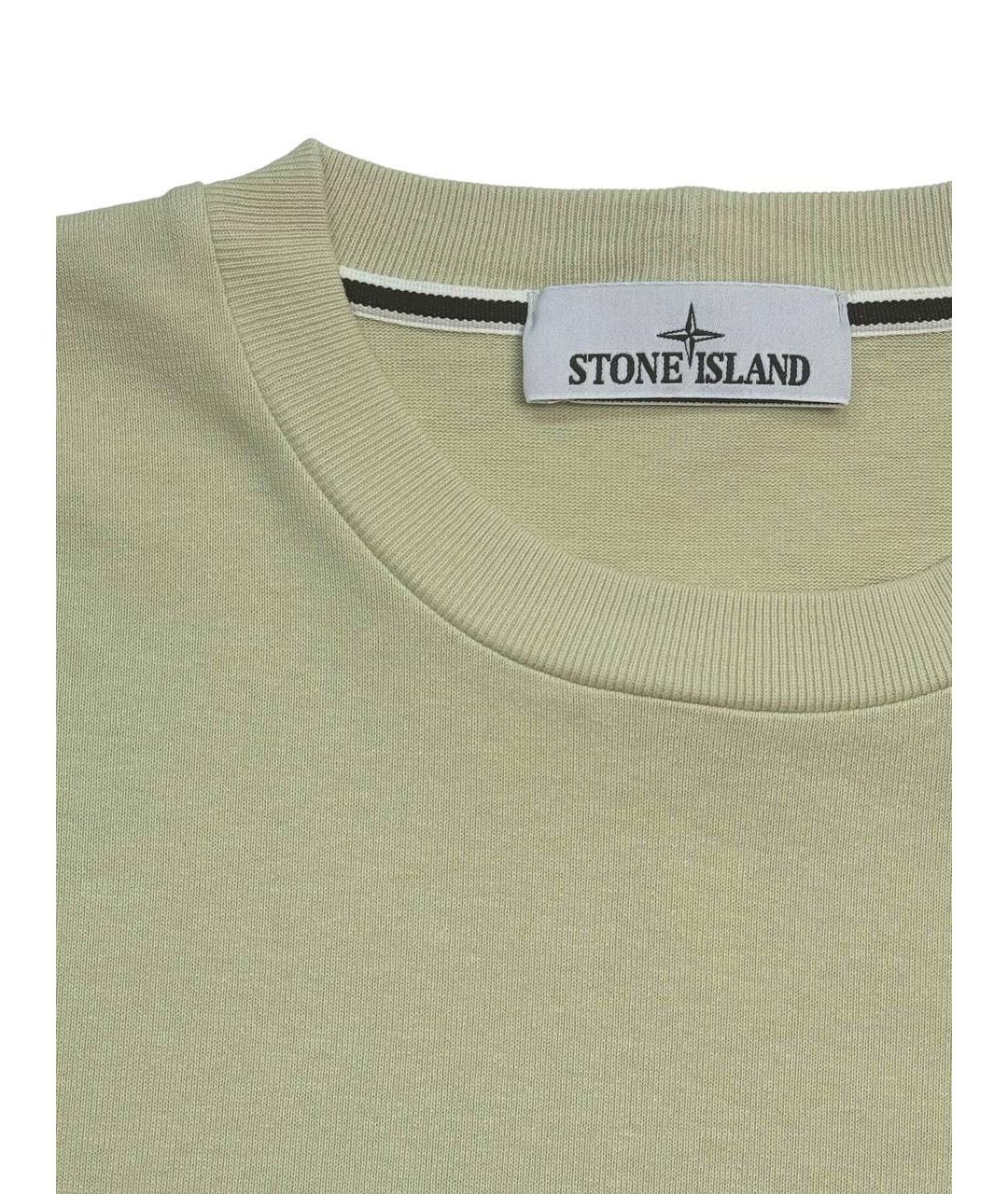 STONE ISLAND Хлопковая футболка, фото 3