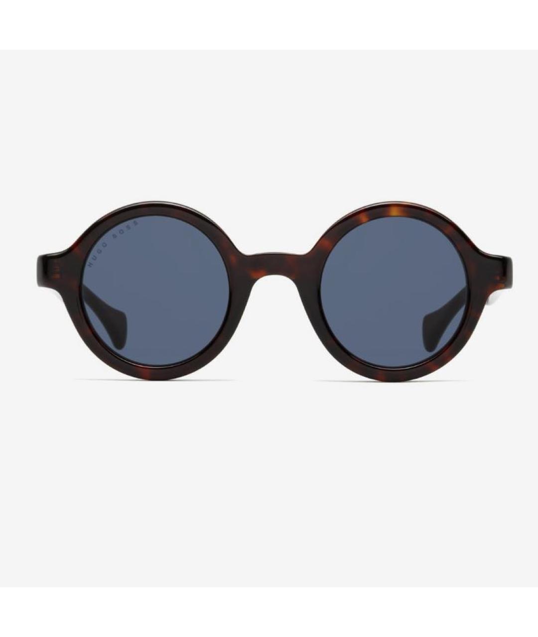 HUGO BOSS Коричневые пластиковые солнцезащитные очки, фото 4
