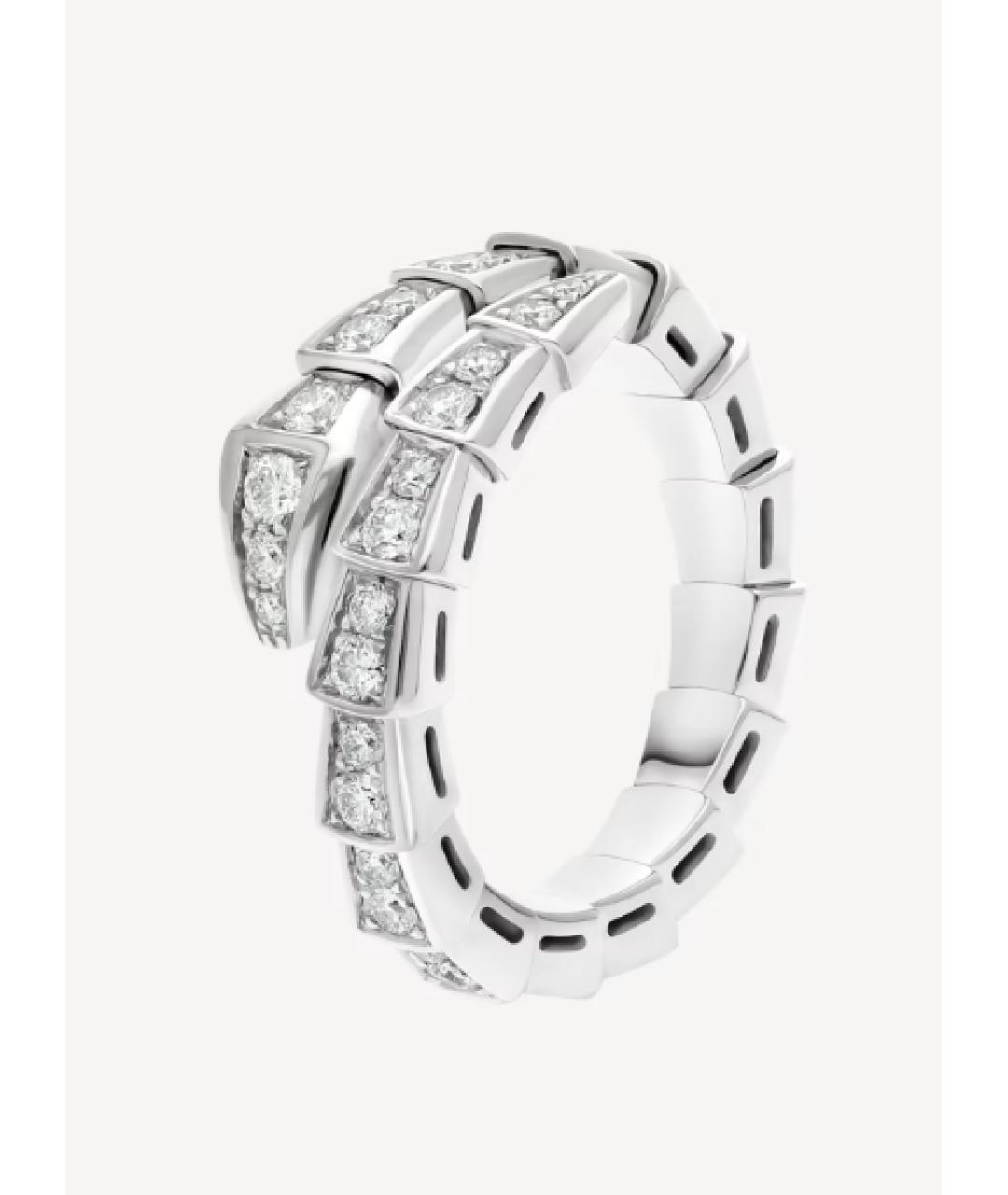 BVLGARI Серебряное кольцо из белого золота, фото 4