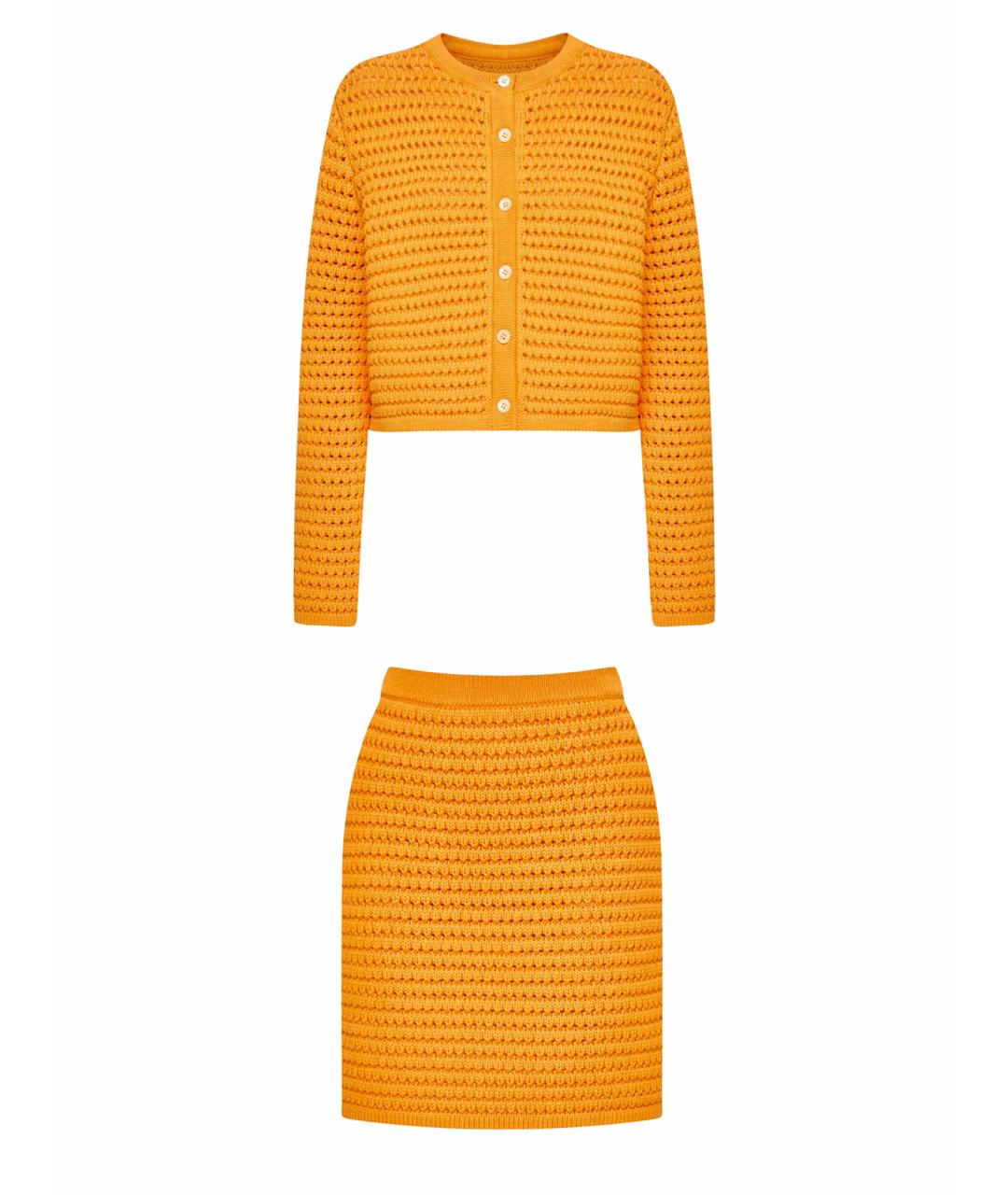 12 STOREEZ Оранжевый хлопковый костюм с юбками, фото 1