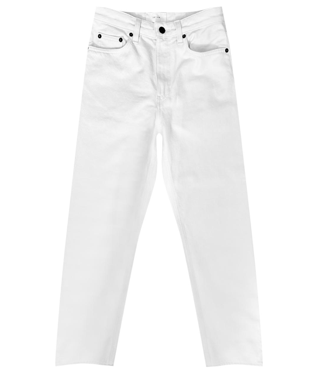 THE ROW Белые хлопковые прямые джинсы, фото 1