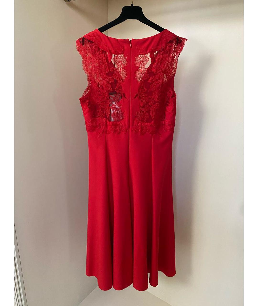 ERMANNO SCERVINO Красное полиэстеровое вечернее платье, фото 3