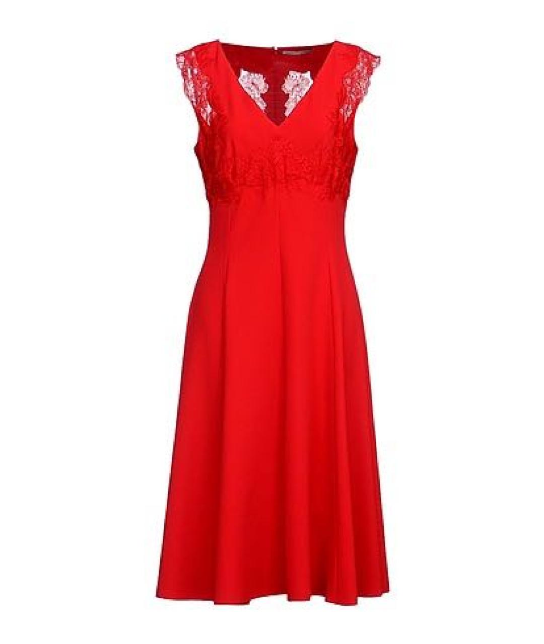 ERMANNO SCERVINO Красное полиэстеровое вечернее платье, фото 1