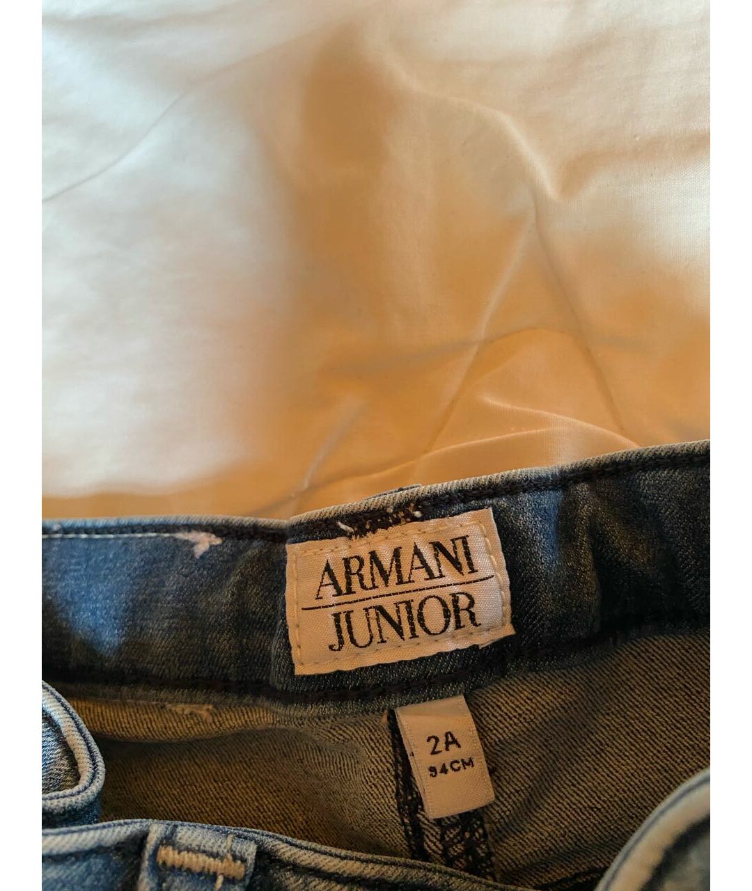 ARMANI JUNIOR Синие деним джинсы, фото 5