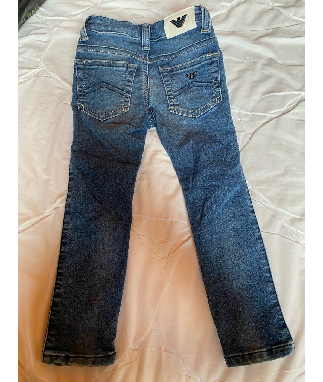 ARMANI JUNIOR Синие деним джинсы, фото 3