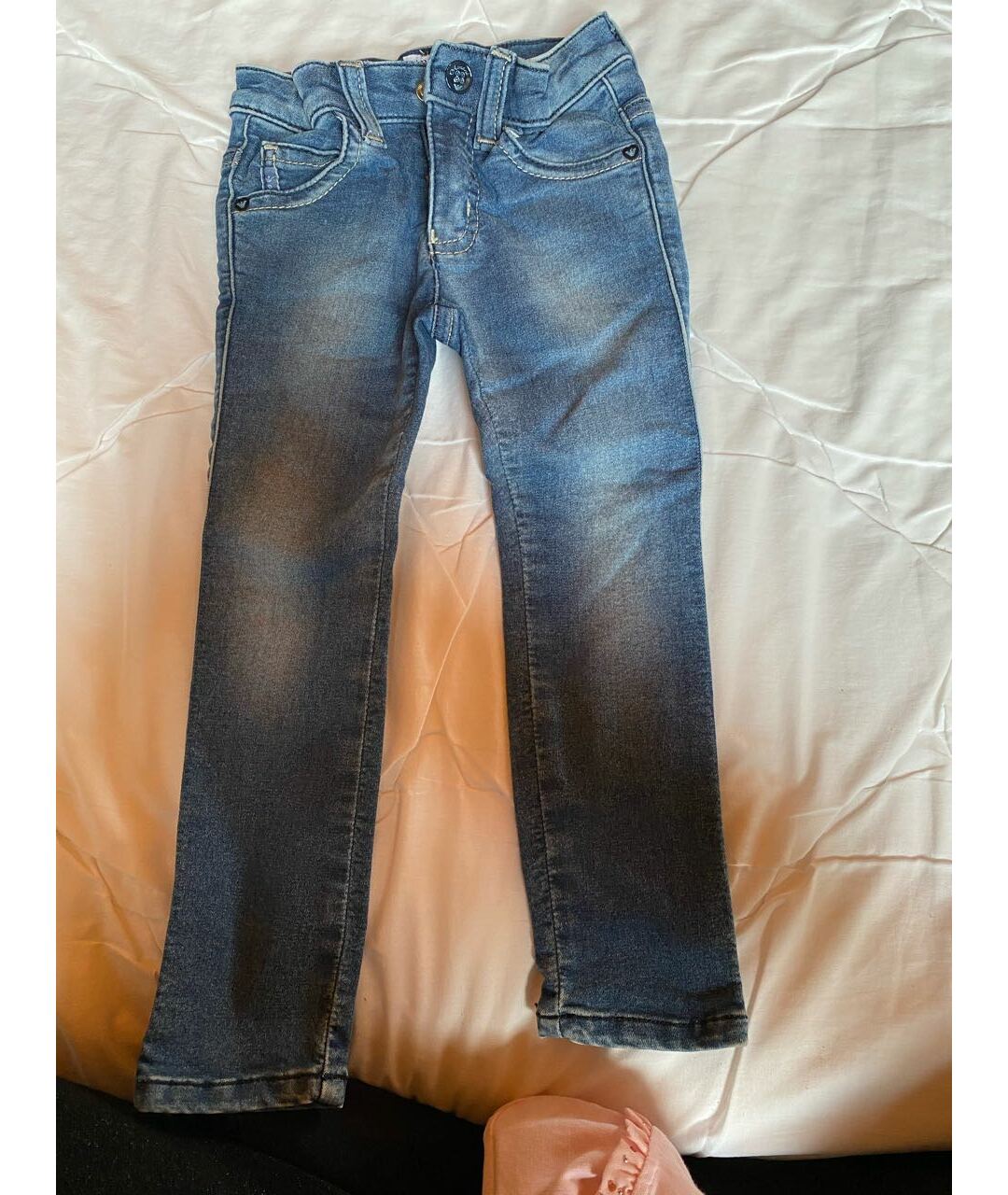 ARMANI JUNIOR Синие деним джинсы, фото 6