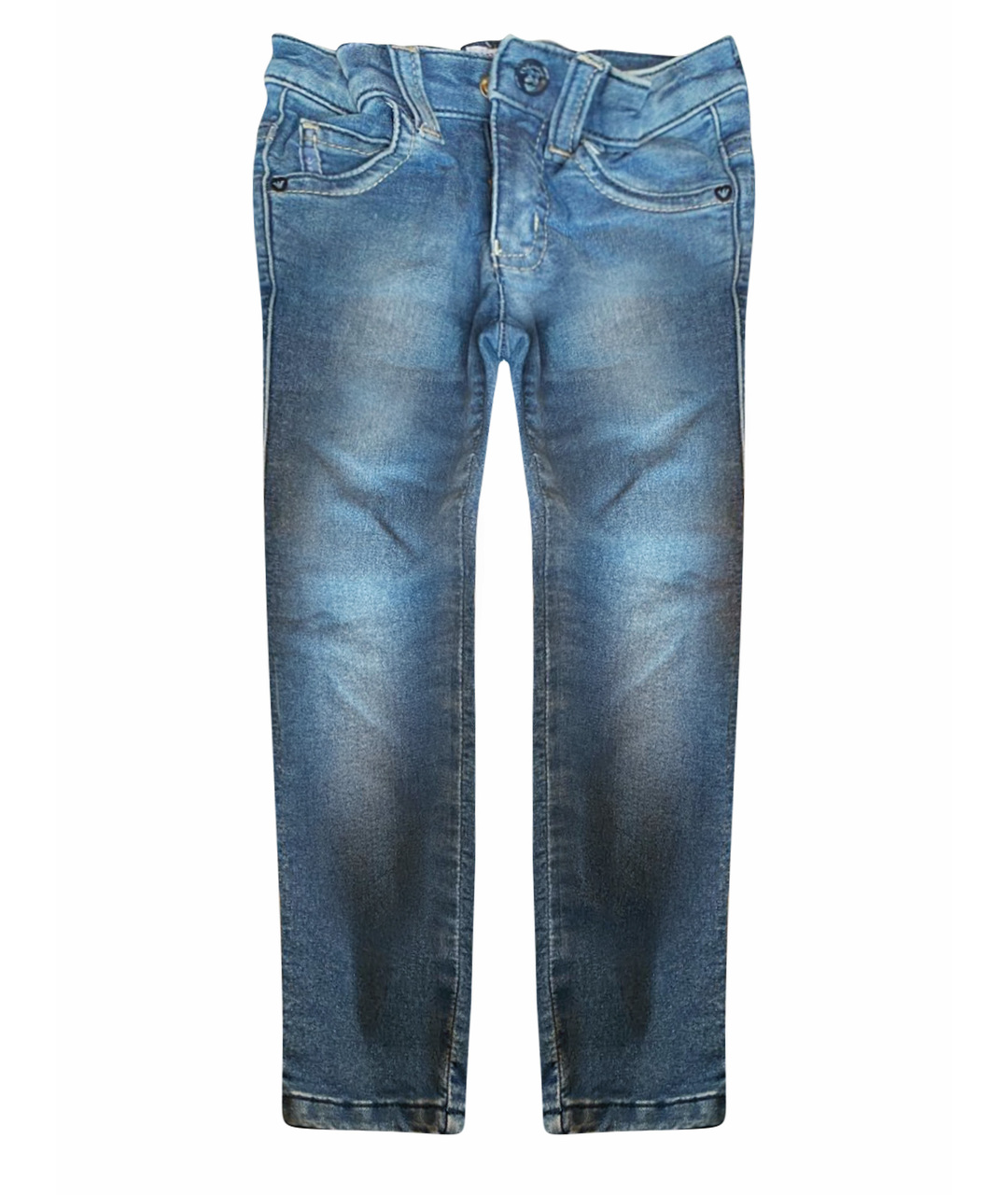 ARMANI JUNIOR Синие деним джинсы, фото 1