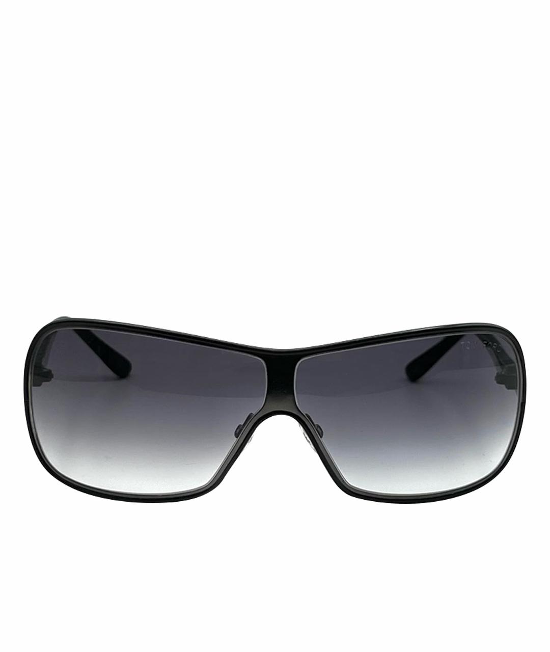 TOM FORD Черные металлические солнцезащитные очки, фото 1