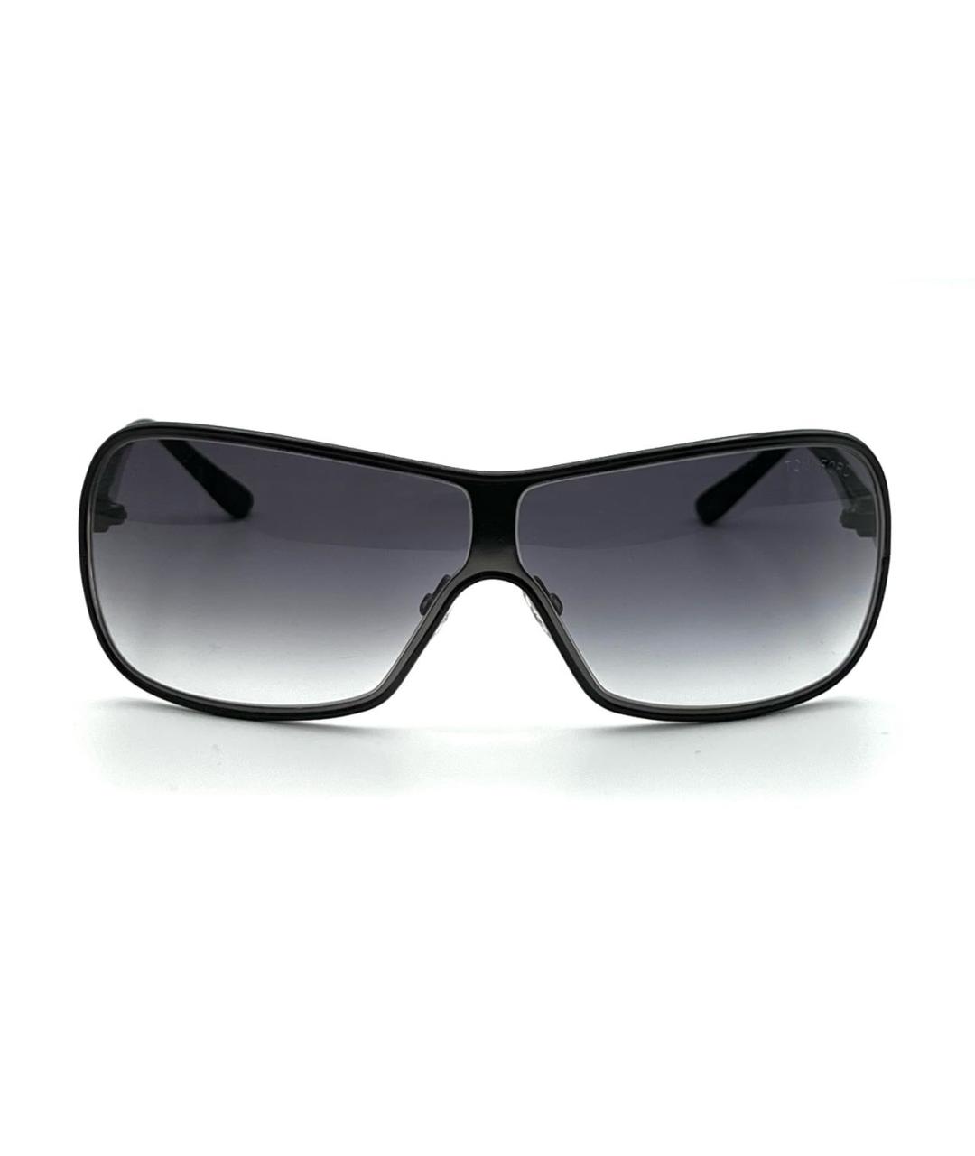 TOM FORD Черные металлические солнцезащитные очки, фото 9