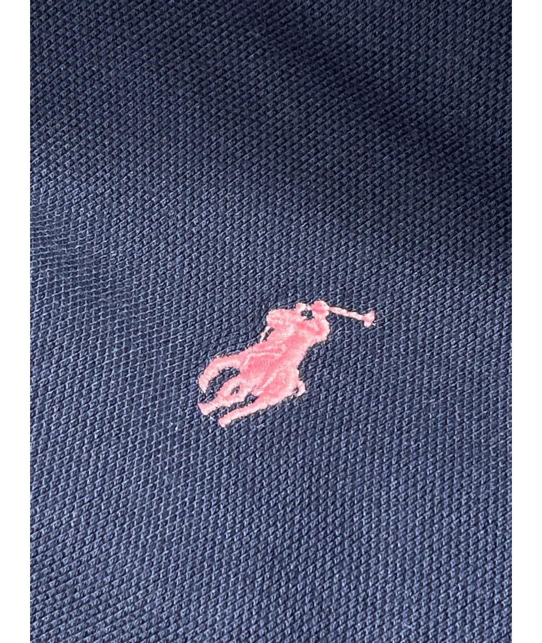 POLO RALPH LAUREN Темно-синее хлопковое повседневное платье, фото 4