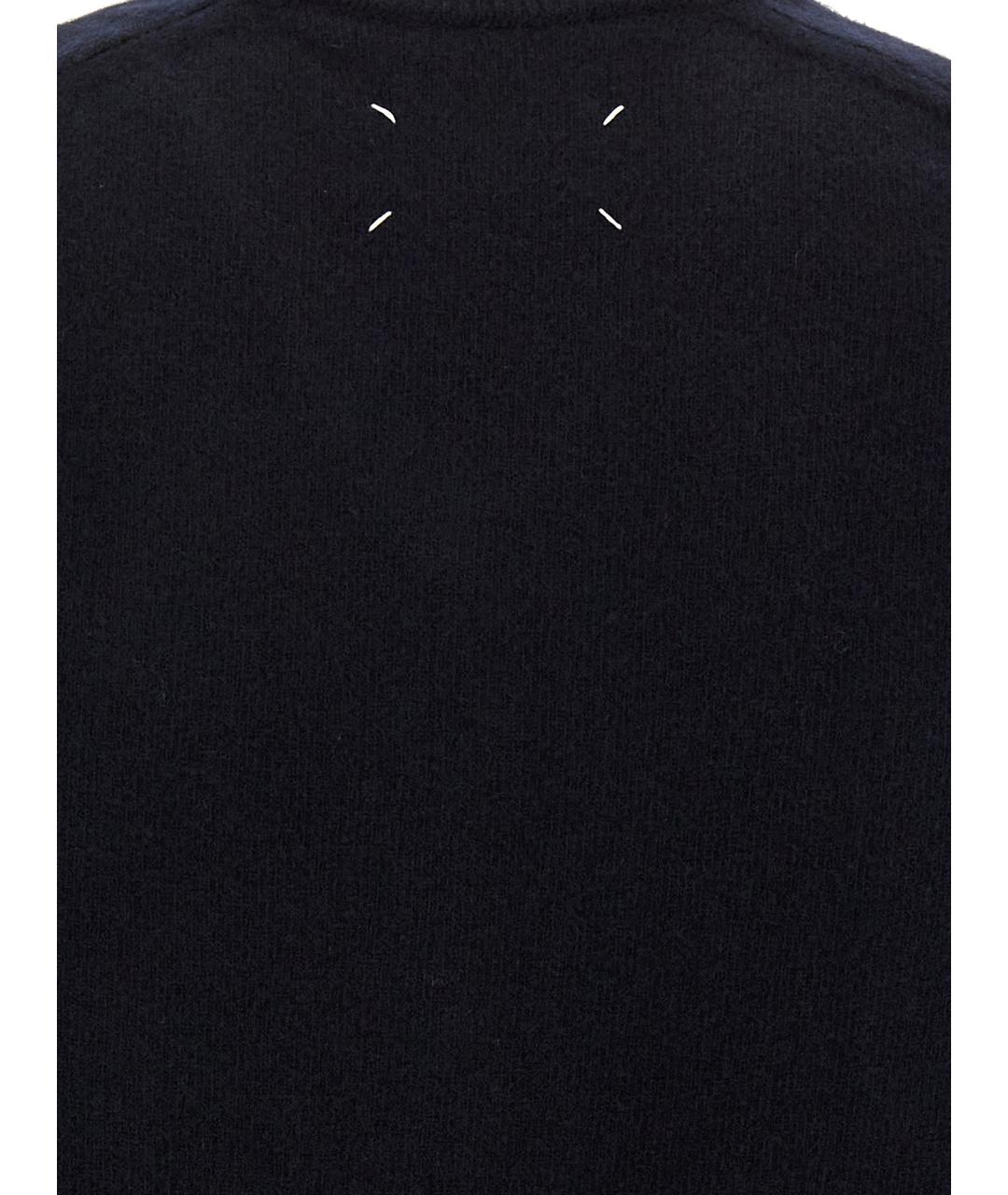 MAISON MARGIELA Темно-синий шерстяной джемпер / свитер, фото 4