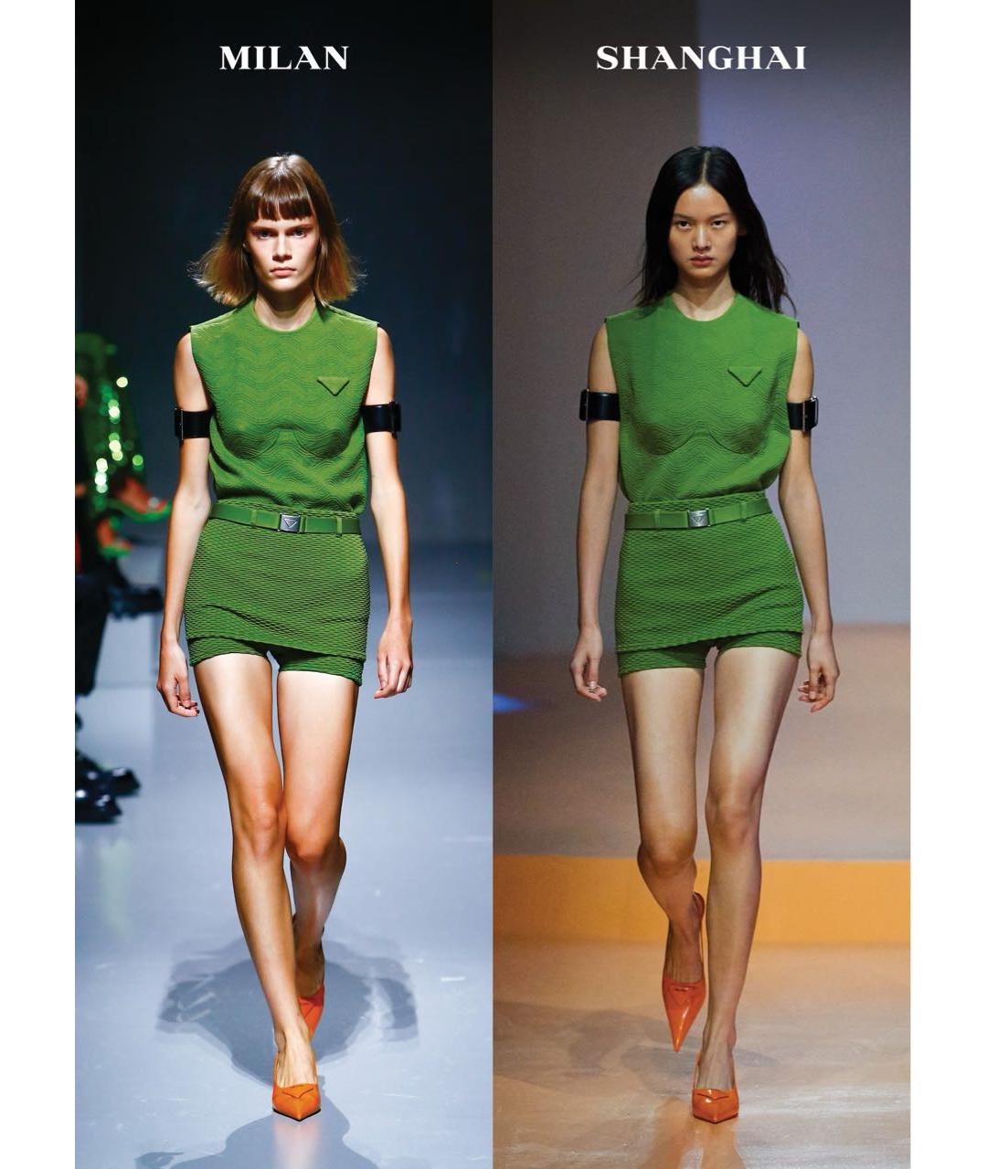 PRADA Зеленая полиэстеровая блузы, фото 3