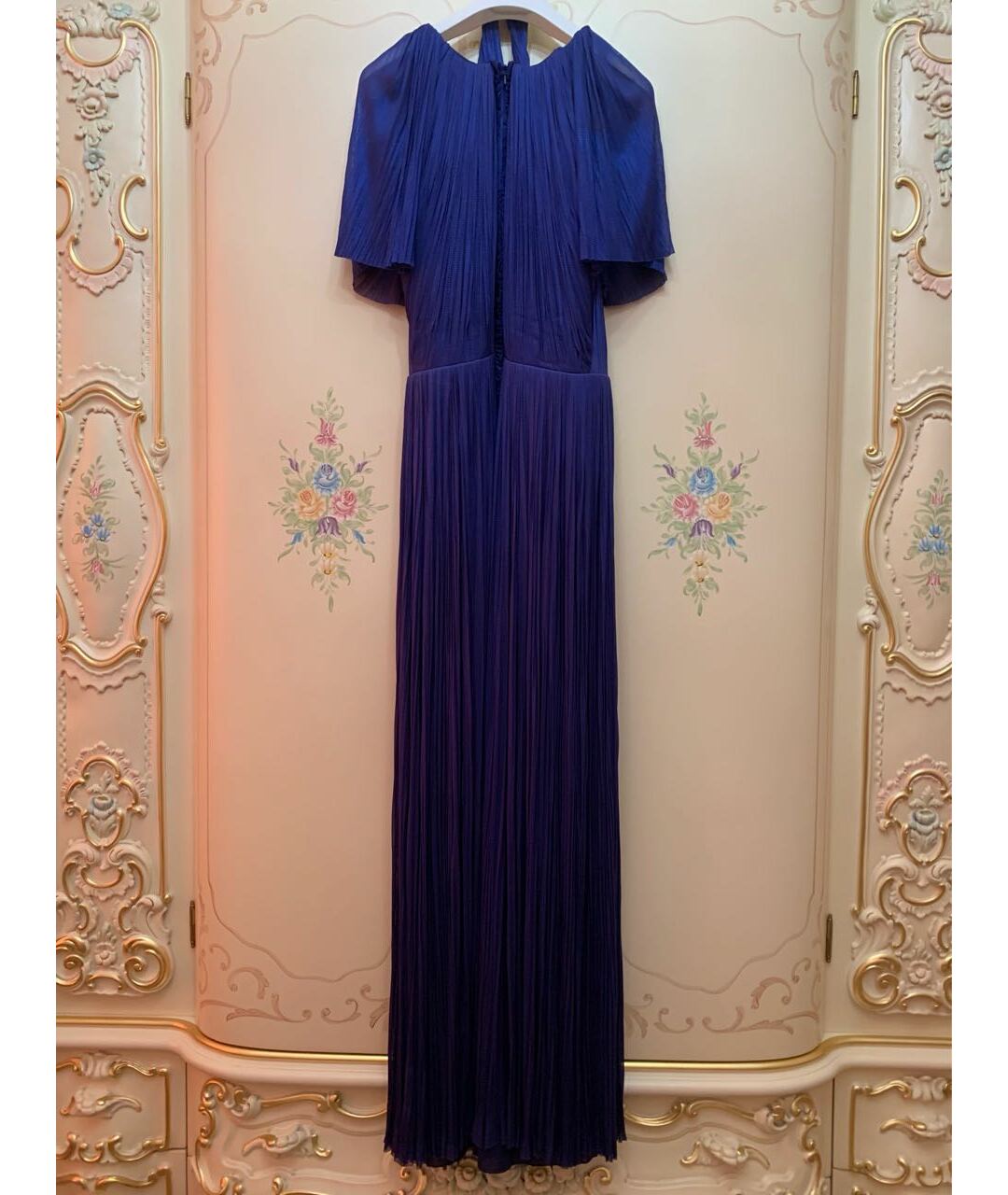 MARIA LUCIA HOHAN Синее шелковое вечернее платье, фото 2
