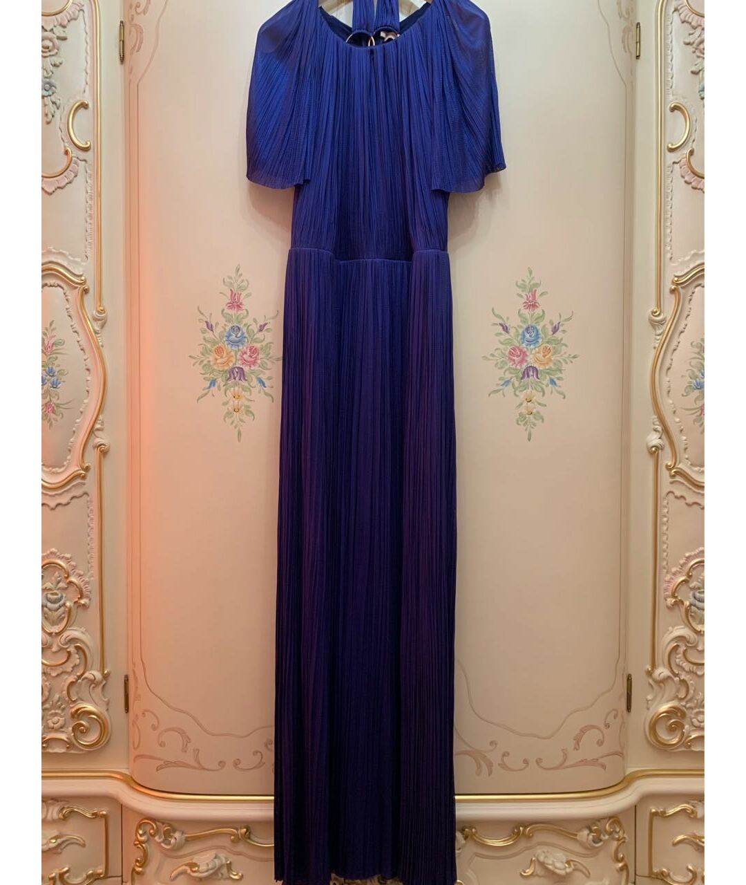 MARIA LUCIA HOHAN Синее шелковое вечернее платье, фото 7