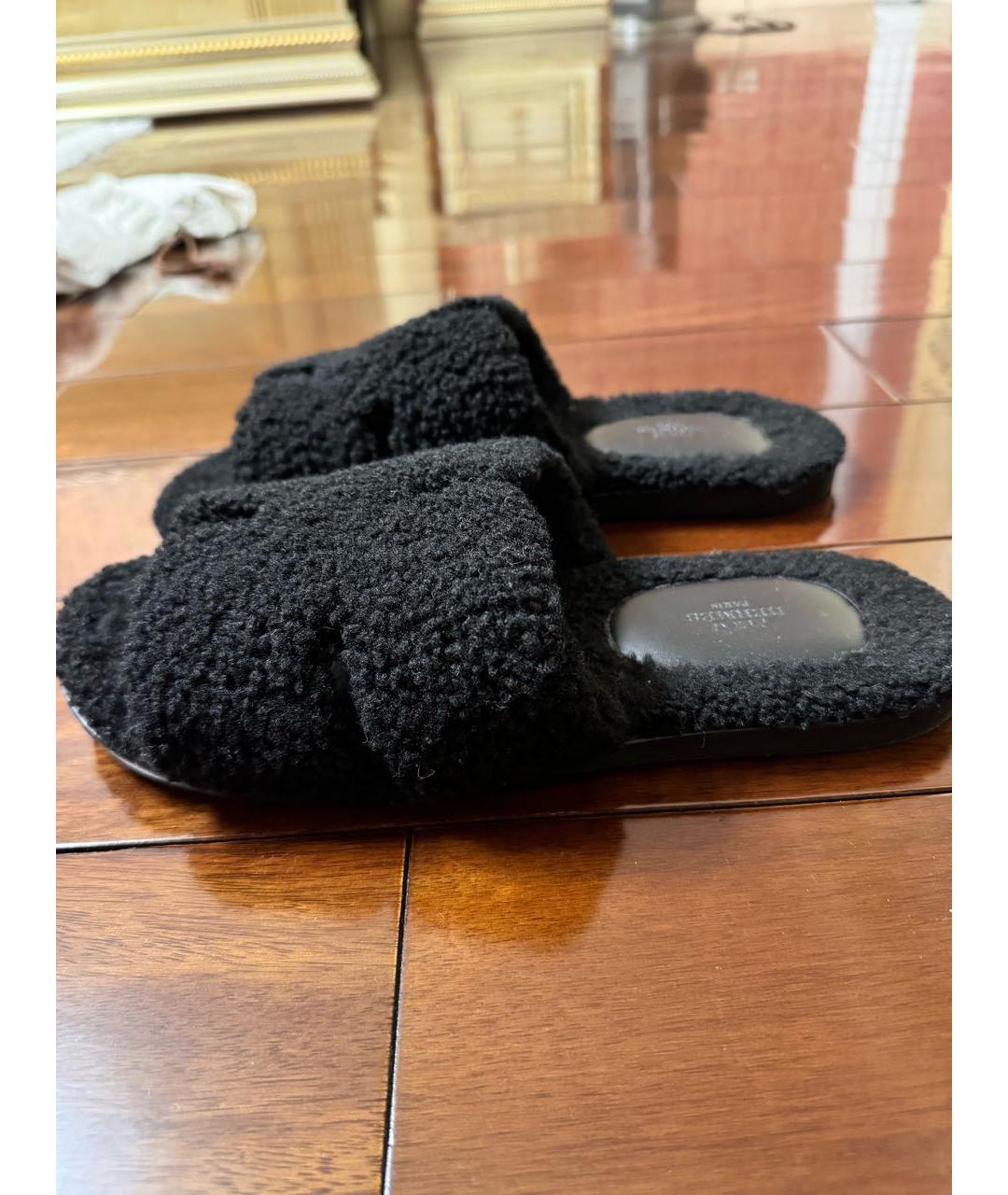 HERMES PRE-OWNED Черные сандалии, фото 6