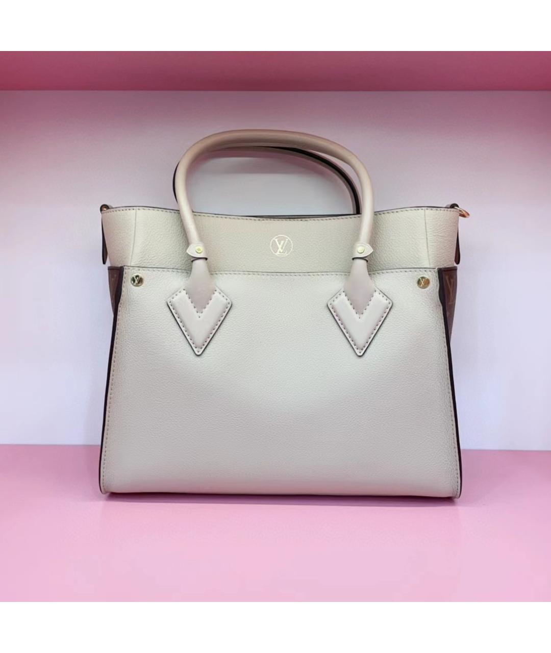 LOUIS VUITTON PRE-OWNED Белая кожаная сумка через плечо, фото 2