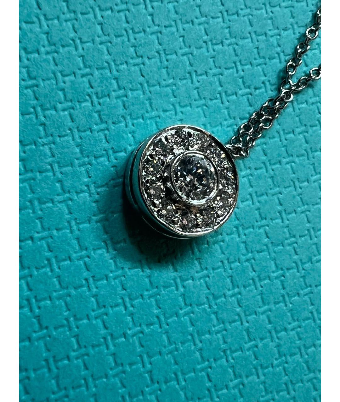 TIFFANY&CO Серый платиновый кулон, фото 4