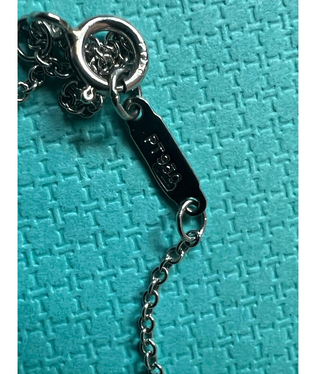 TIFFANY&CO Серый платиновый кулон, фото 5
