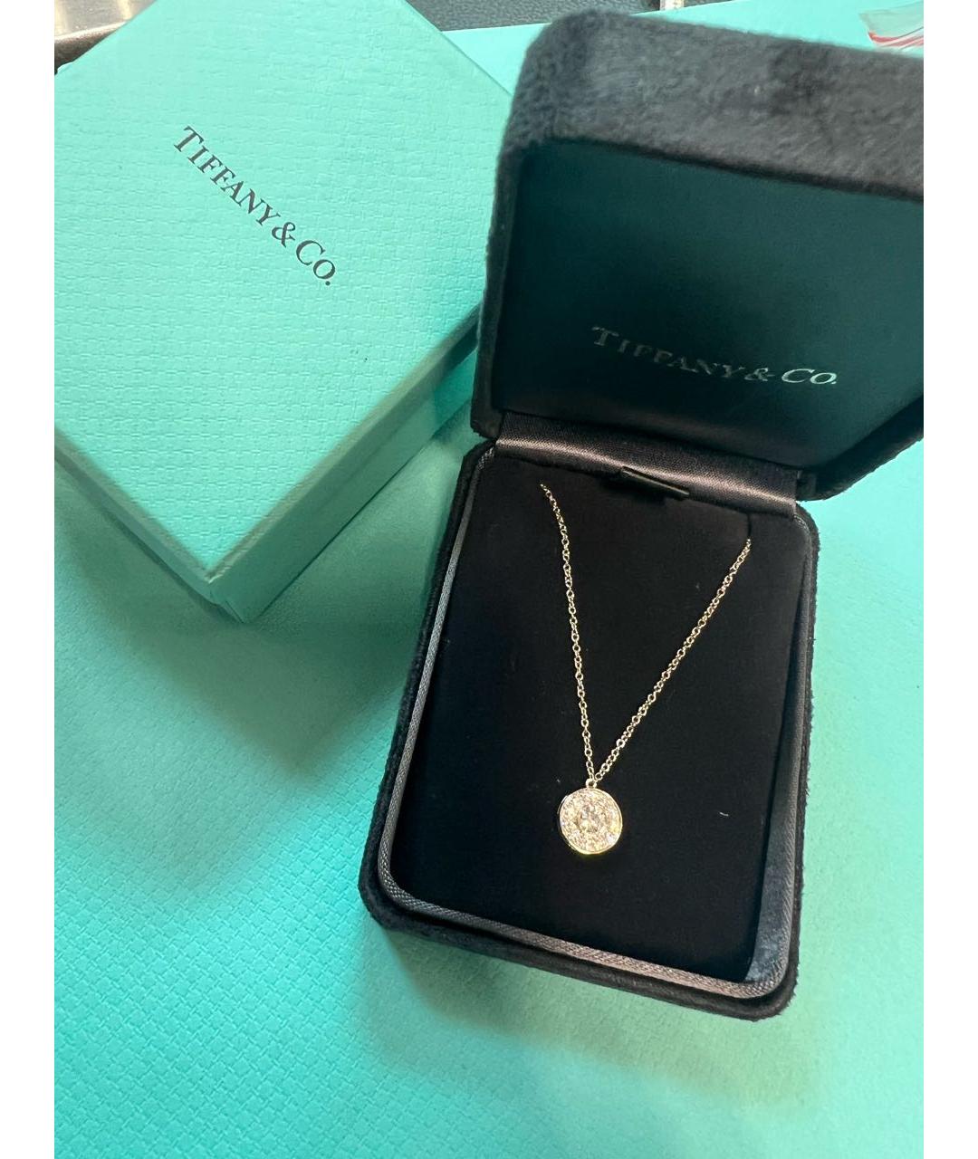 TIFFANY&CO Серый платиновый кулон, фото 2