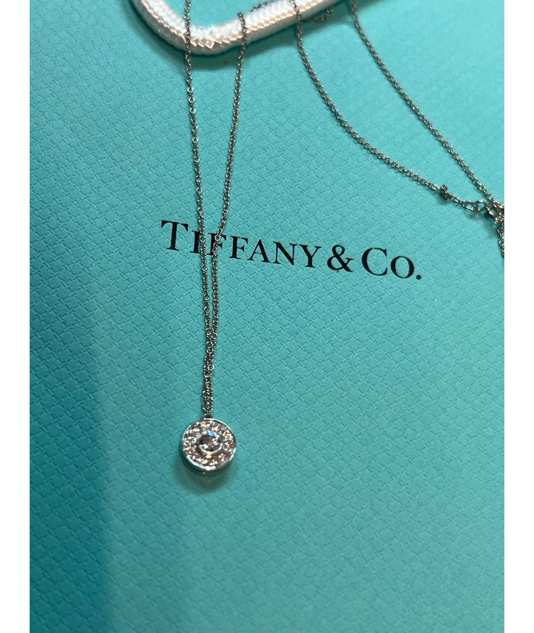 TIFFANY&CO Серый платиновый кулон, фото 8