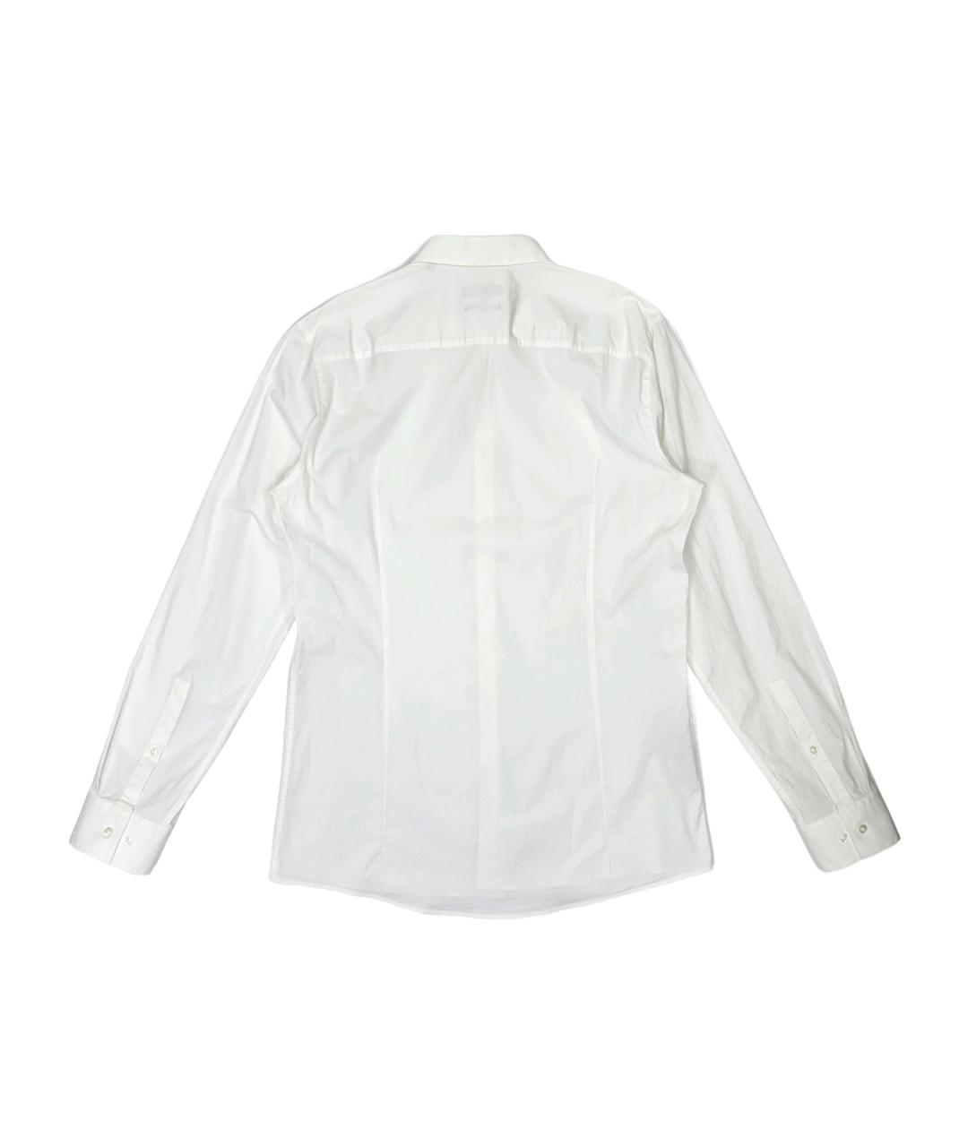 HUGO BOSS Белая хлопковая классическая рубашка, фото 2