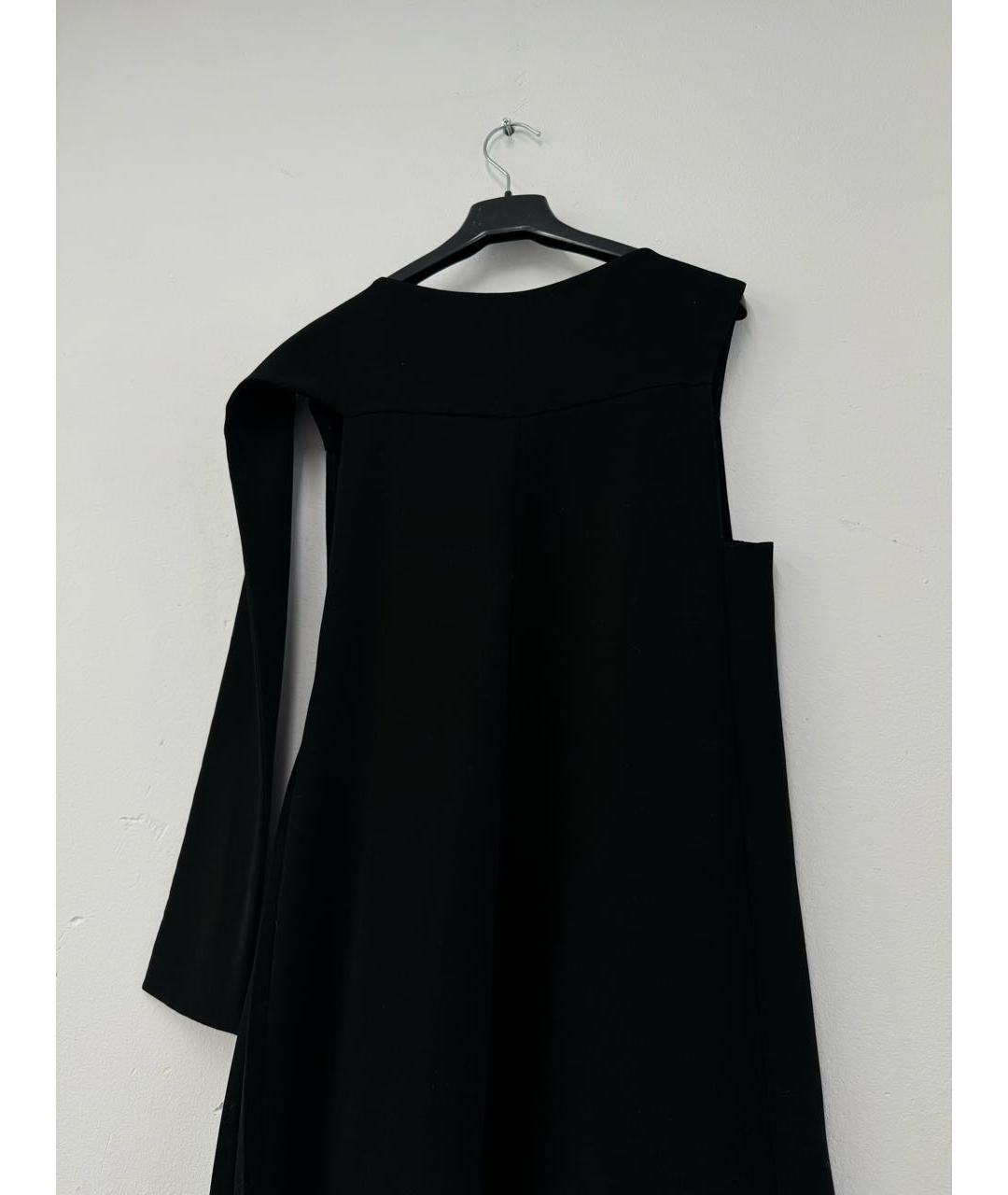 LOEWE Черное полиэстеровое коктейльное платье, фото 5