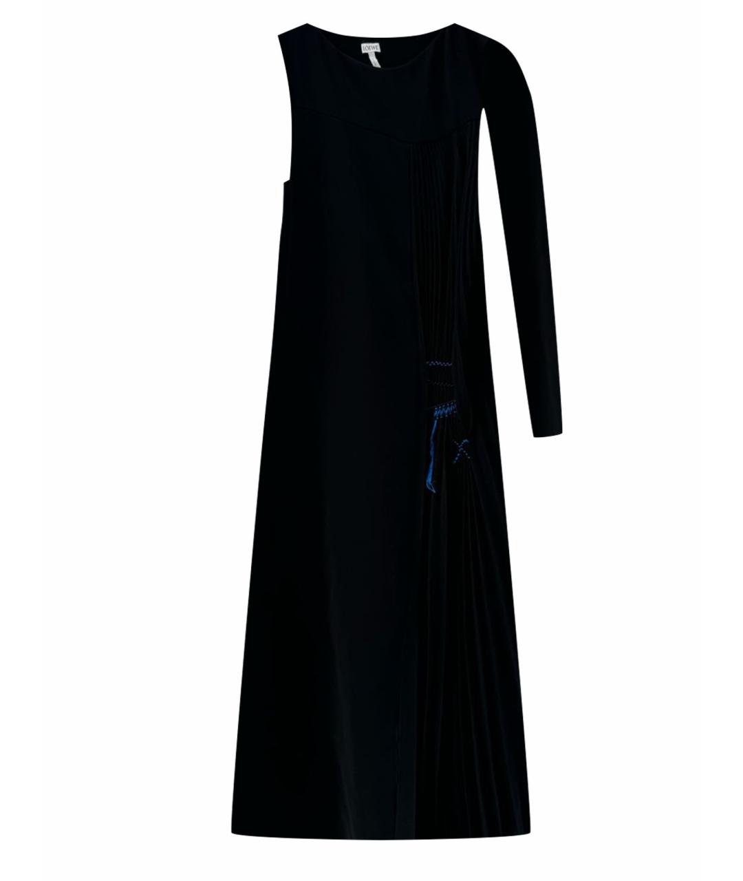 LOEWE Черное полиэстеровое коктейльное платье, фото 1