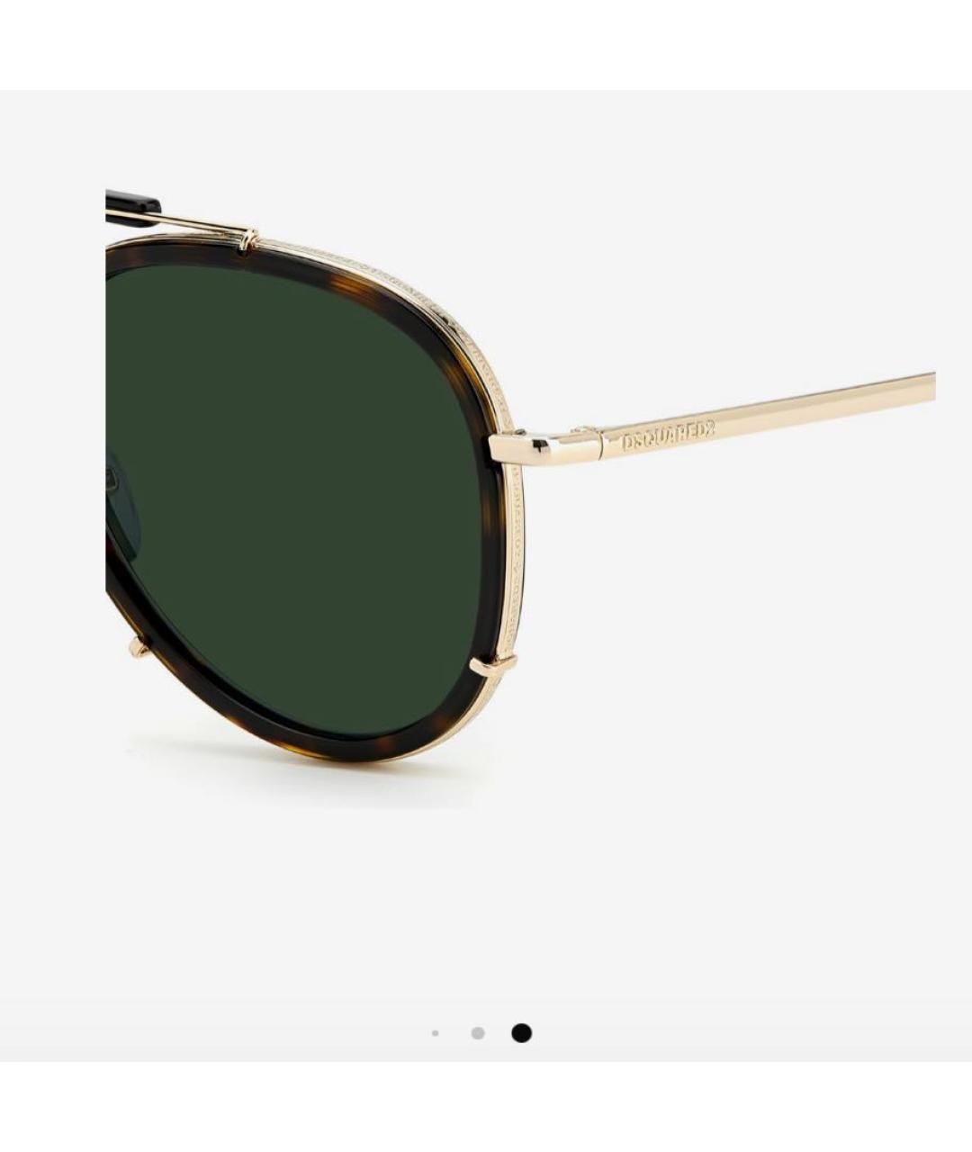 DSQUARED2 Зеленые металлические солнцезащитные очки, фото 5